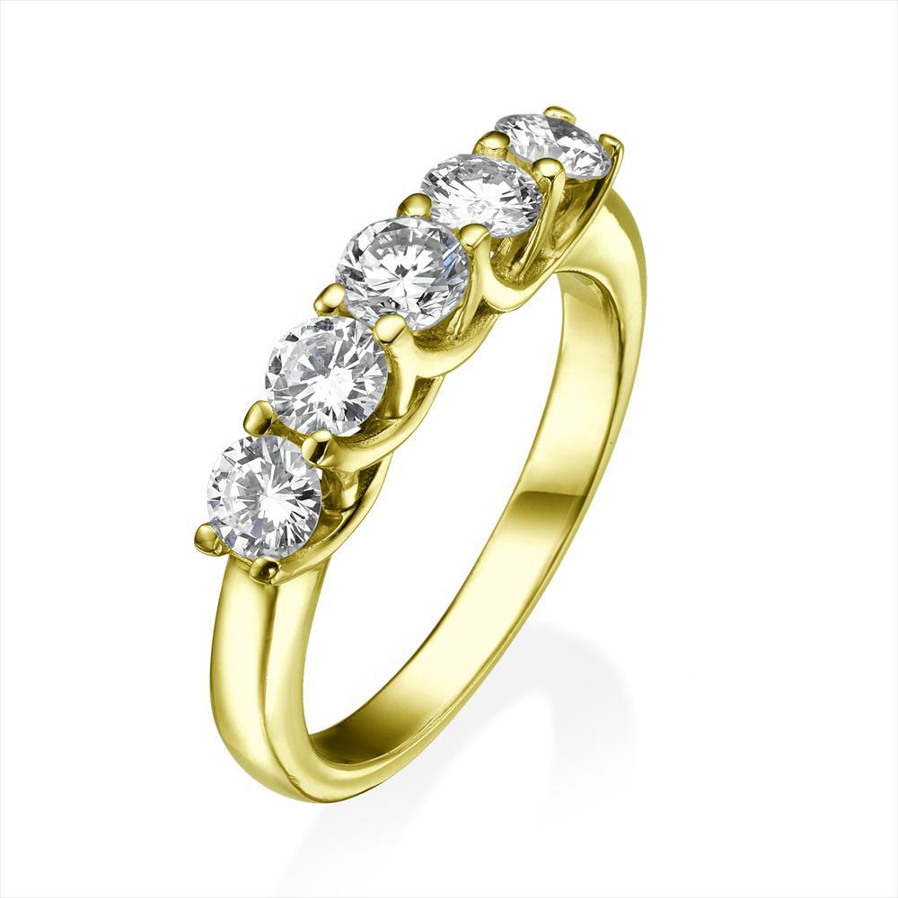 Round Brilliant 5 Stone Diamond Ring (1 Ct)