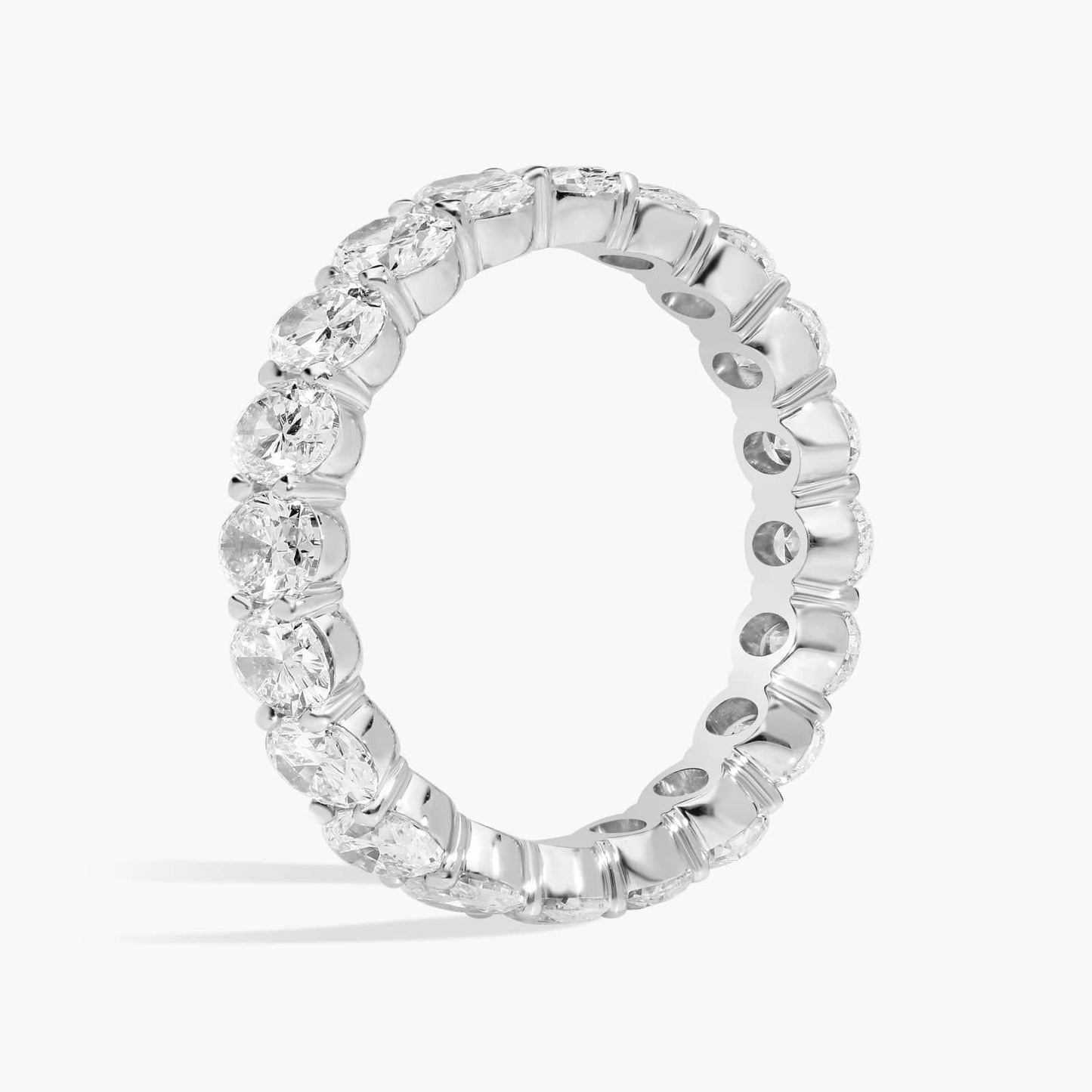 Oval Cut Diamond Eternity Ring (3 Ct)