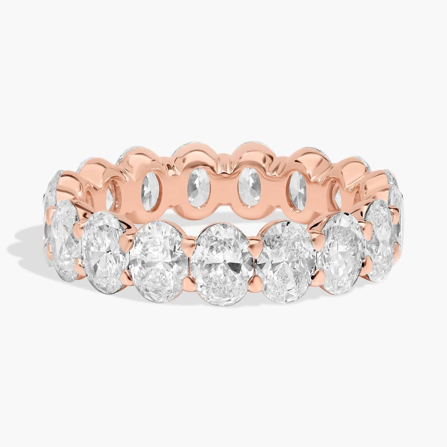 Oval Cut Diamond Eternity Ring (4 Ct)