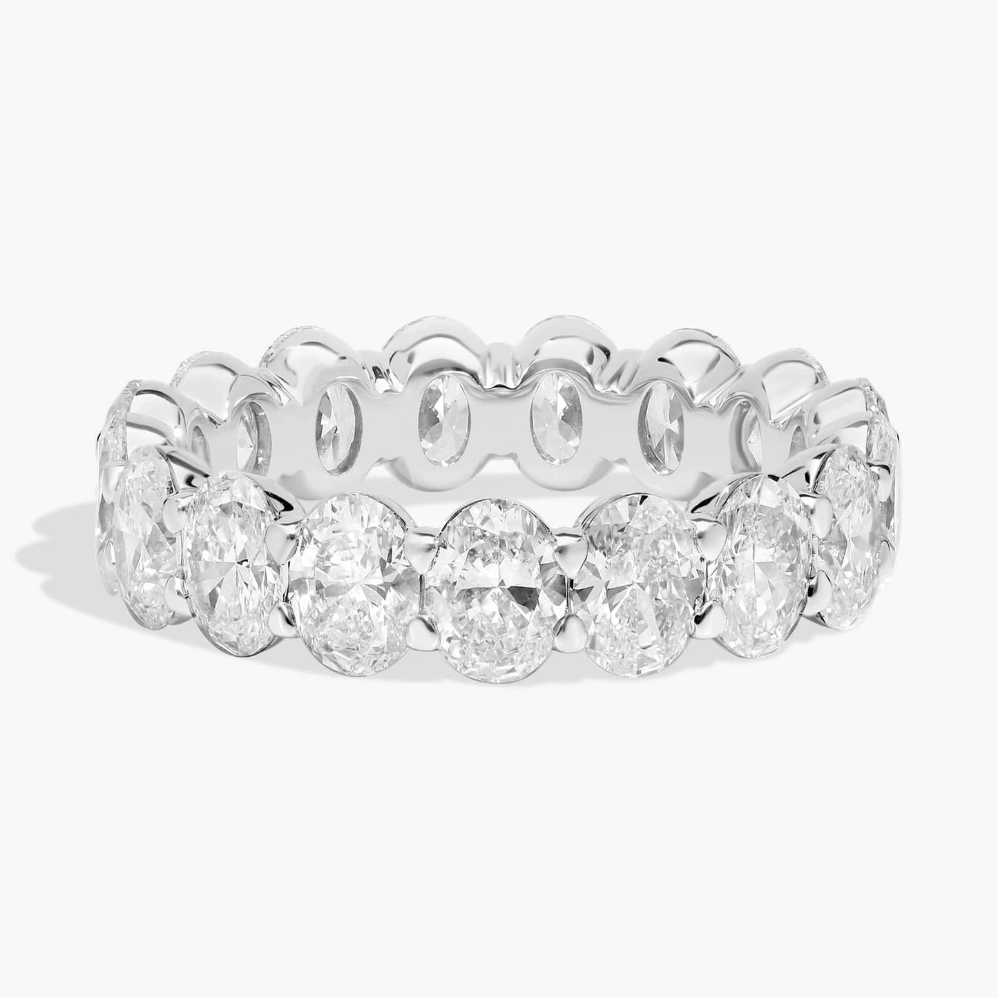 Oval Cut Diamond Eternity Ring (4 Ct)