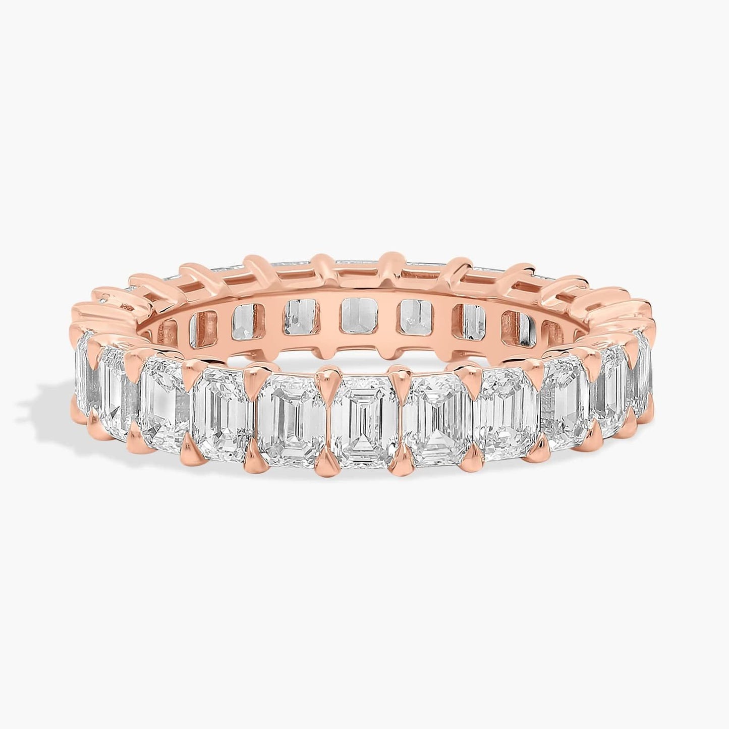 Emerald Cut Diamond Eternity Ring (4 Ct)