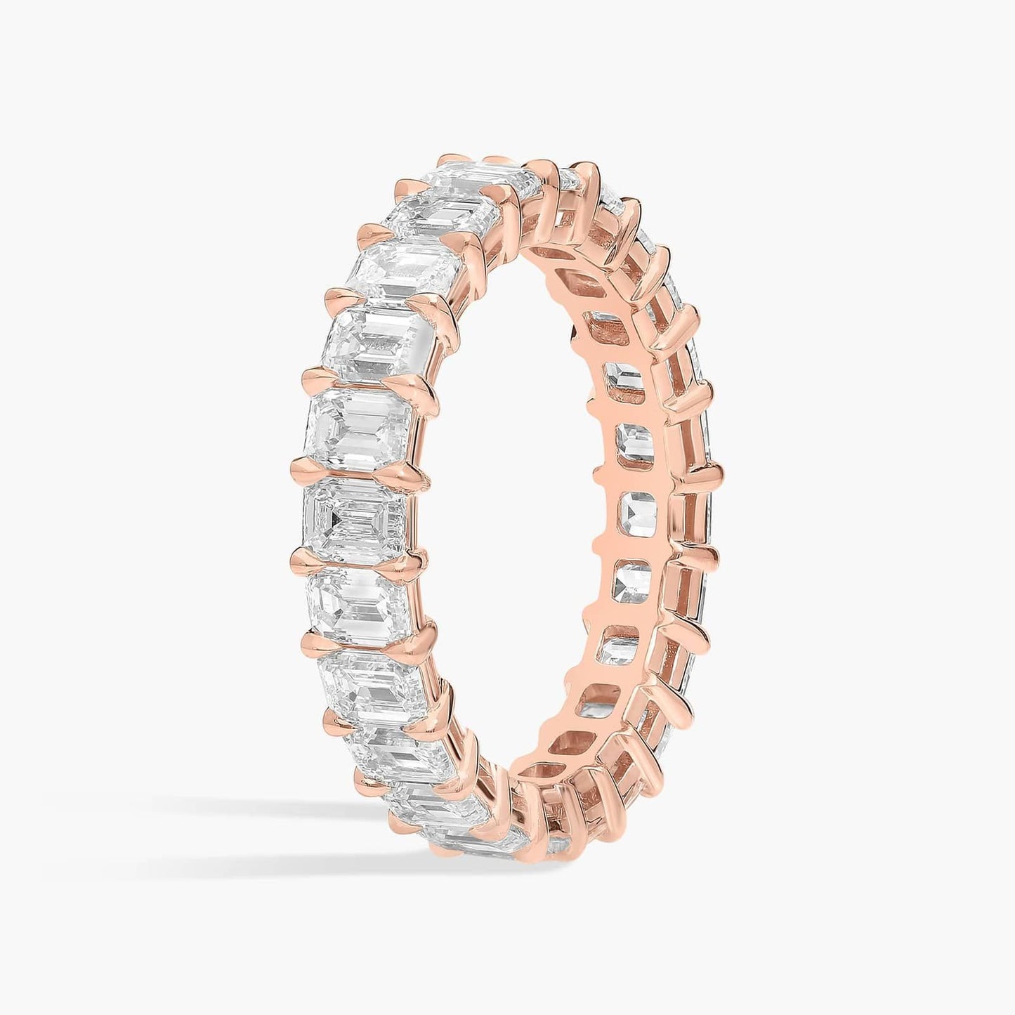 Emerald Cut Diamond Eternity Ring (4 Ct)