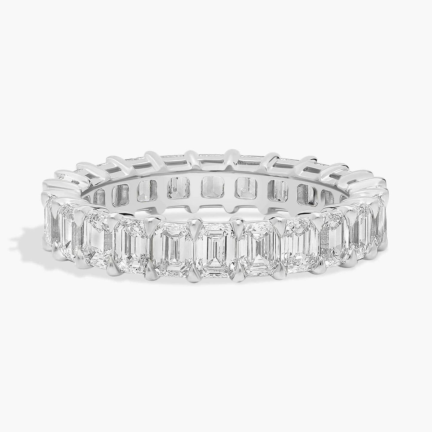 Emerald Cut Diamond Eternity Ring (4 Ct)