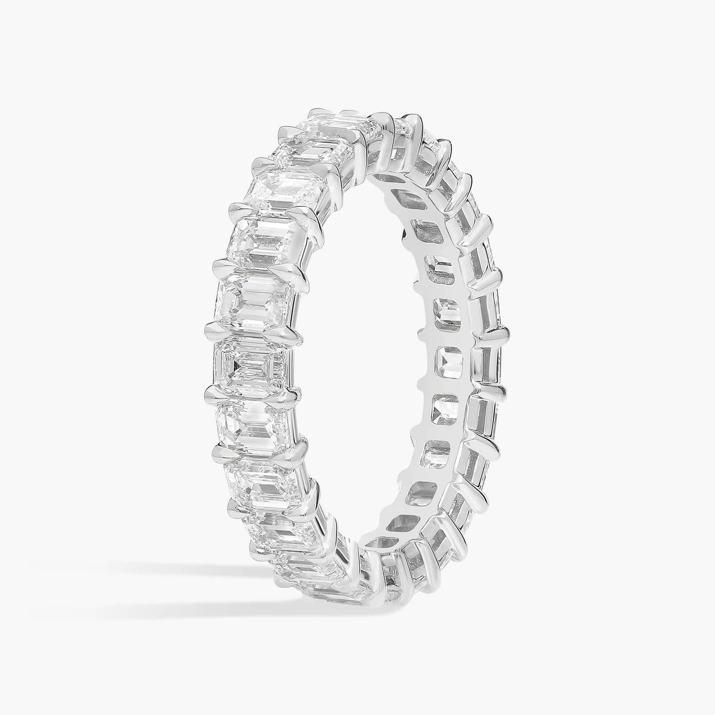 Emerald Cut Diamond Eternity Ring (4 Ct)