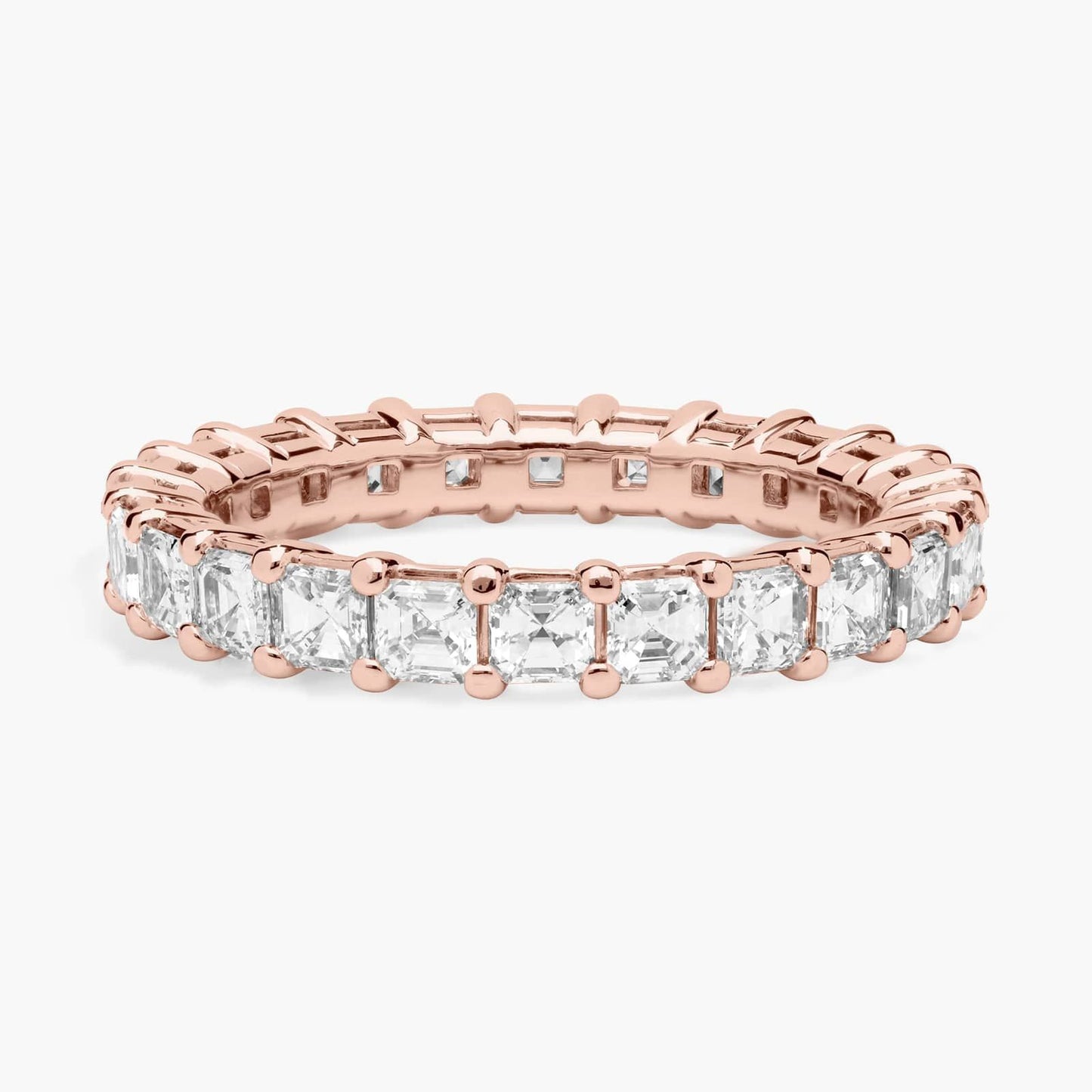 Asscher Cut Diamond Eternity Ring (2 Ct)