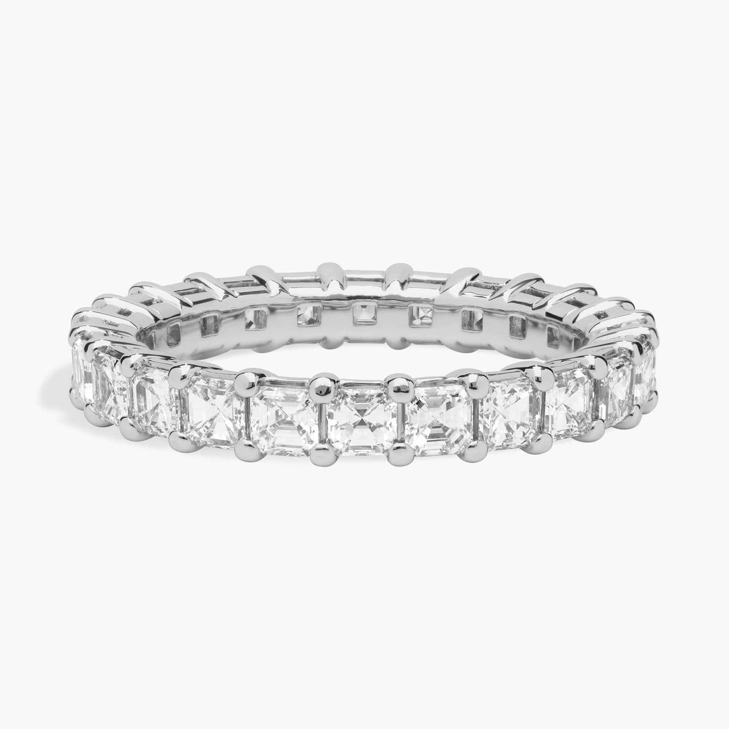 Asscher Cut Diamond Eternity Ring (2 Ct)