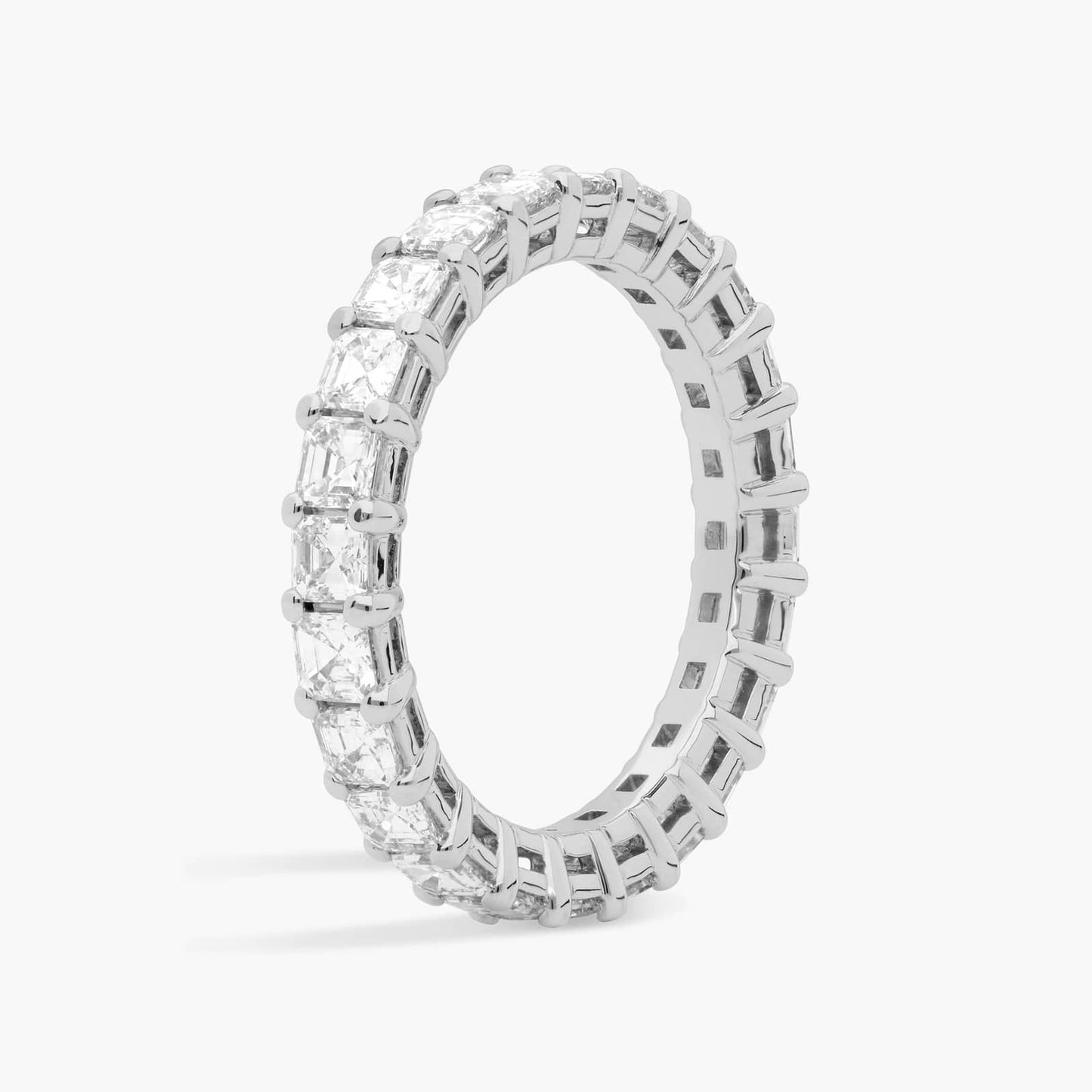 Asscher Cut Diamond Eternity Ring (2 Ct)