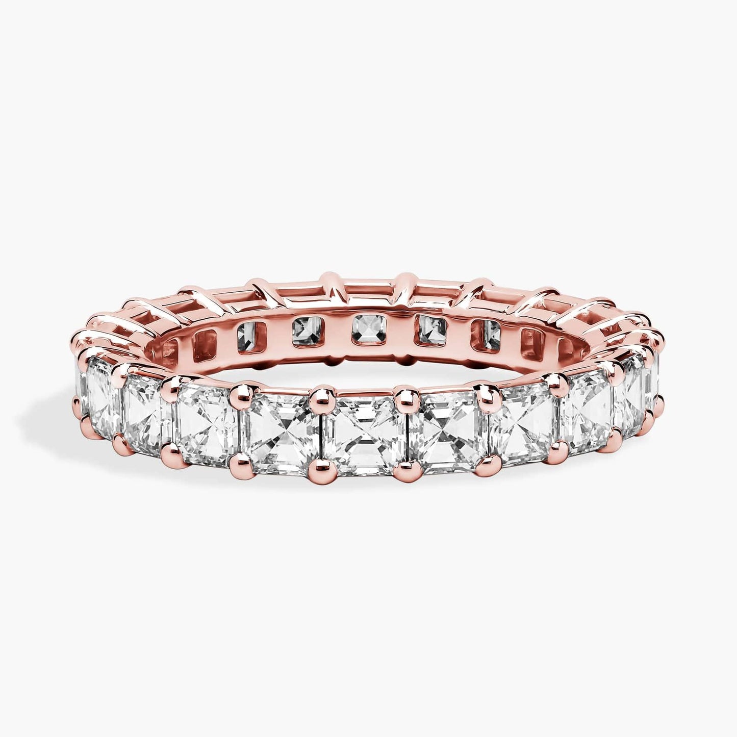 Asscher Cut Diamond Eternity Ring (3 Ct)