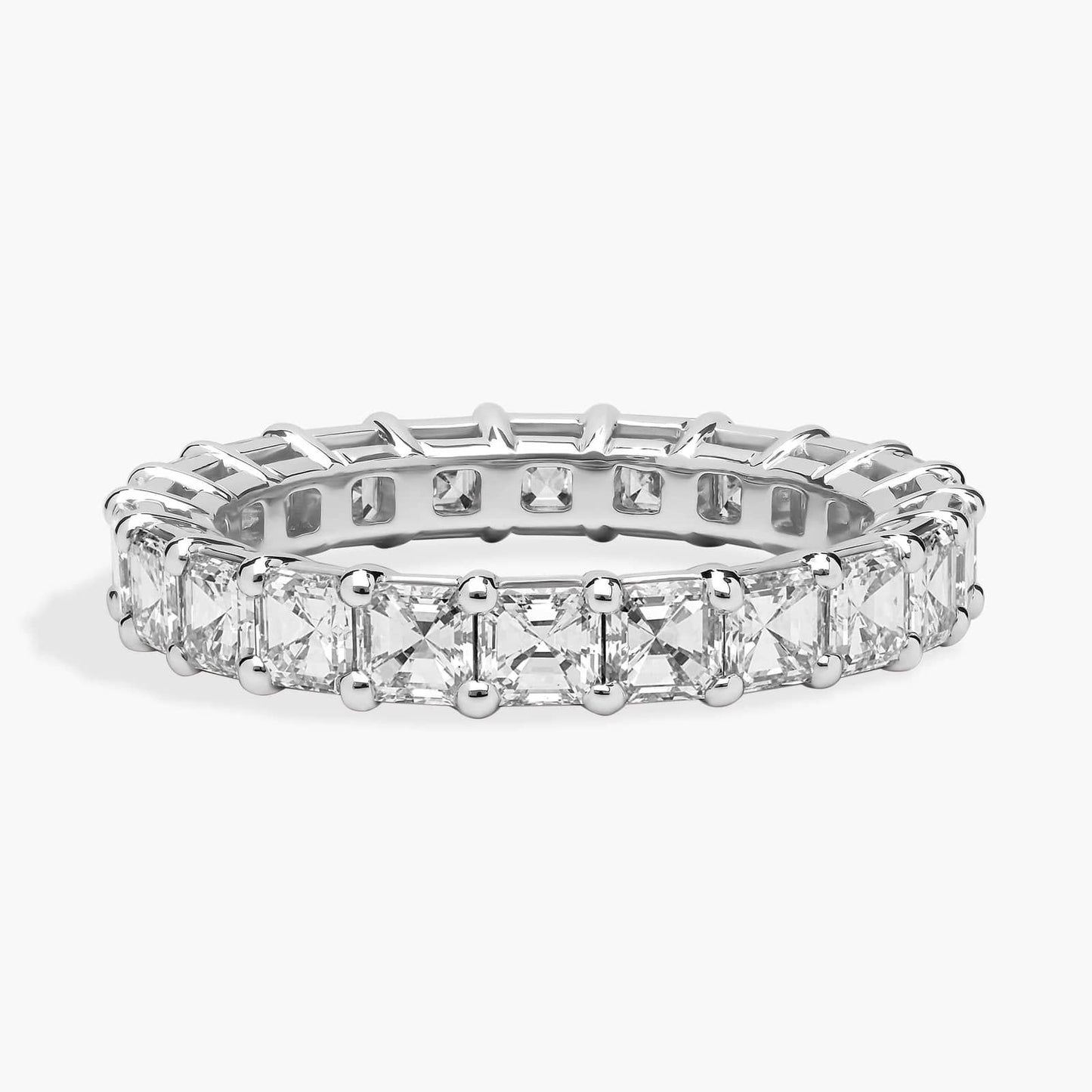 Asscher Cut Diamond Eternity Ring (3 Ct)