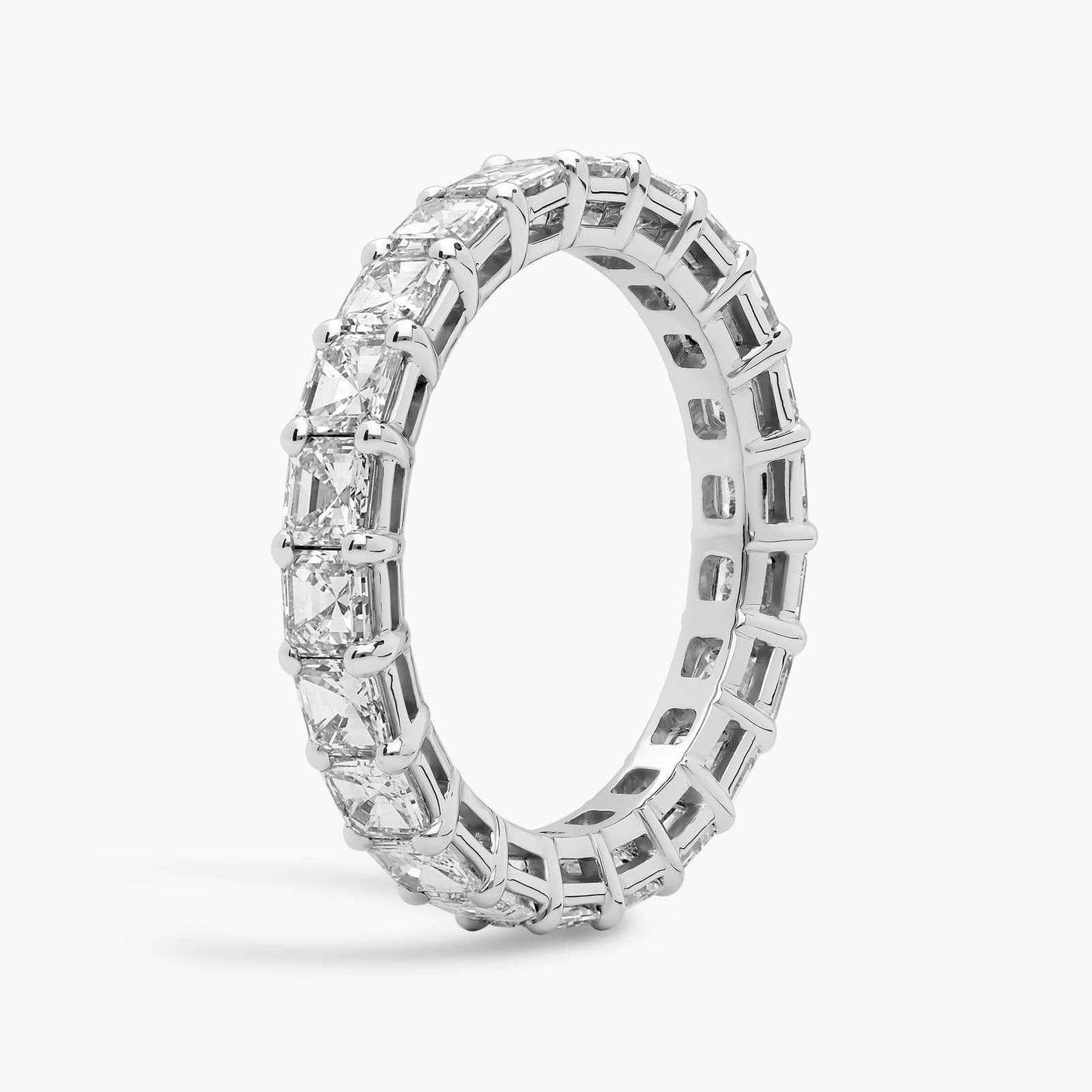 Asscher Cut Diamond Eternity Ring (3 Ct)