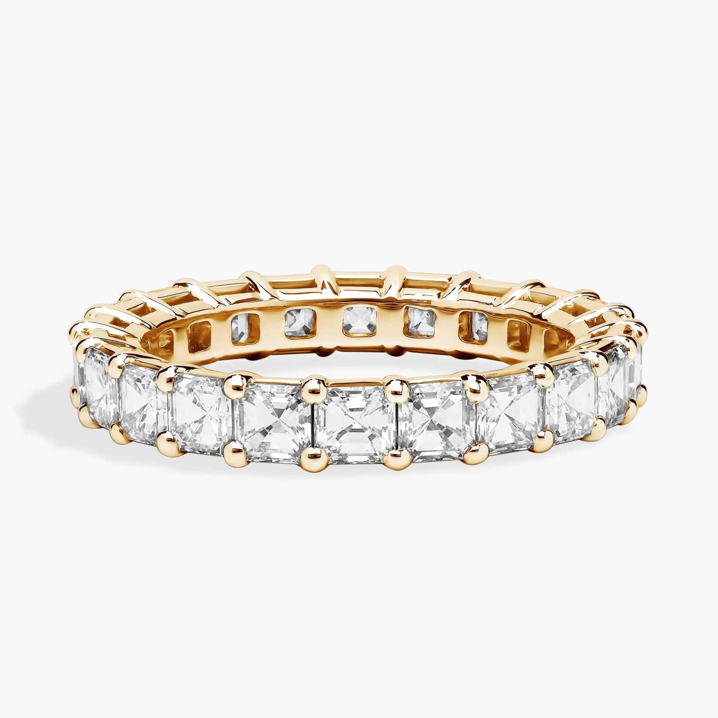 Asscher Cut Diamond Eternity Ring (3 Ct)