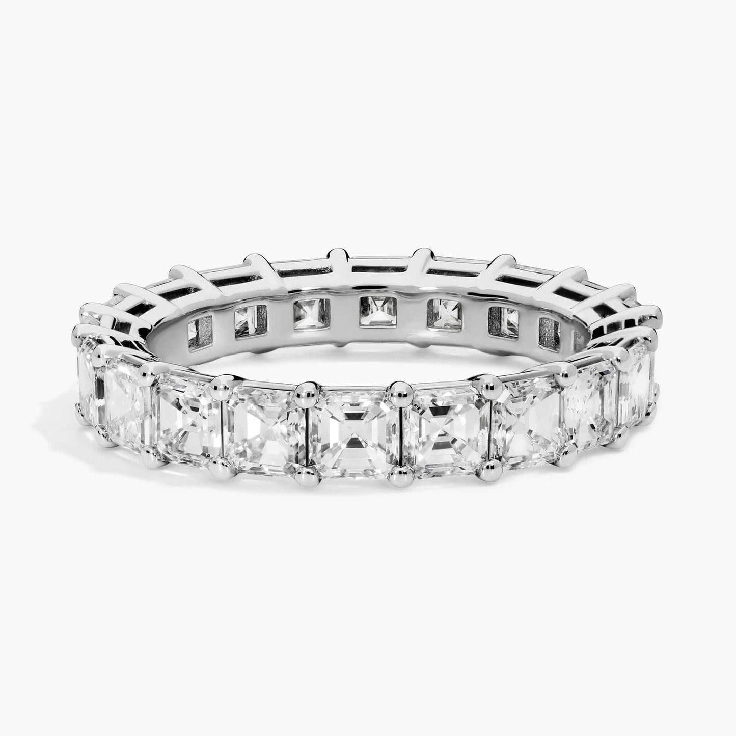 Asscher Cut Diamond Eternity Ring (4 Ct)