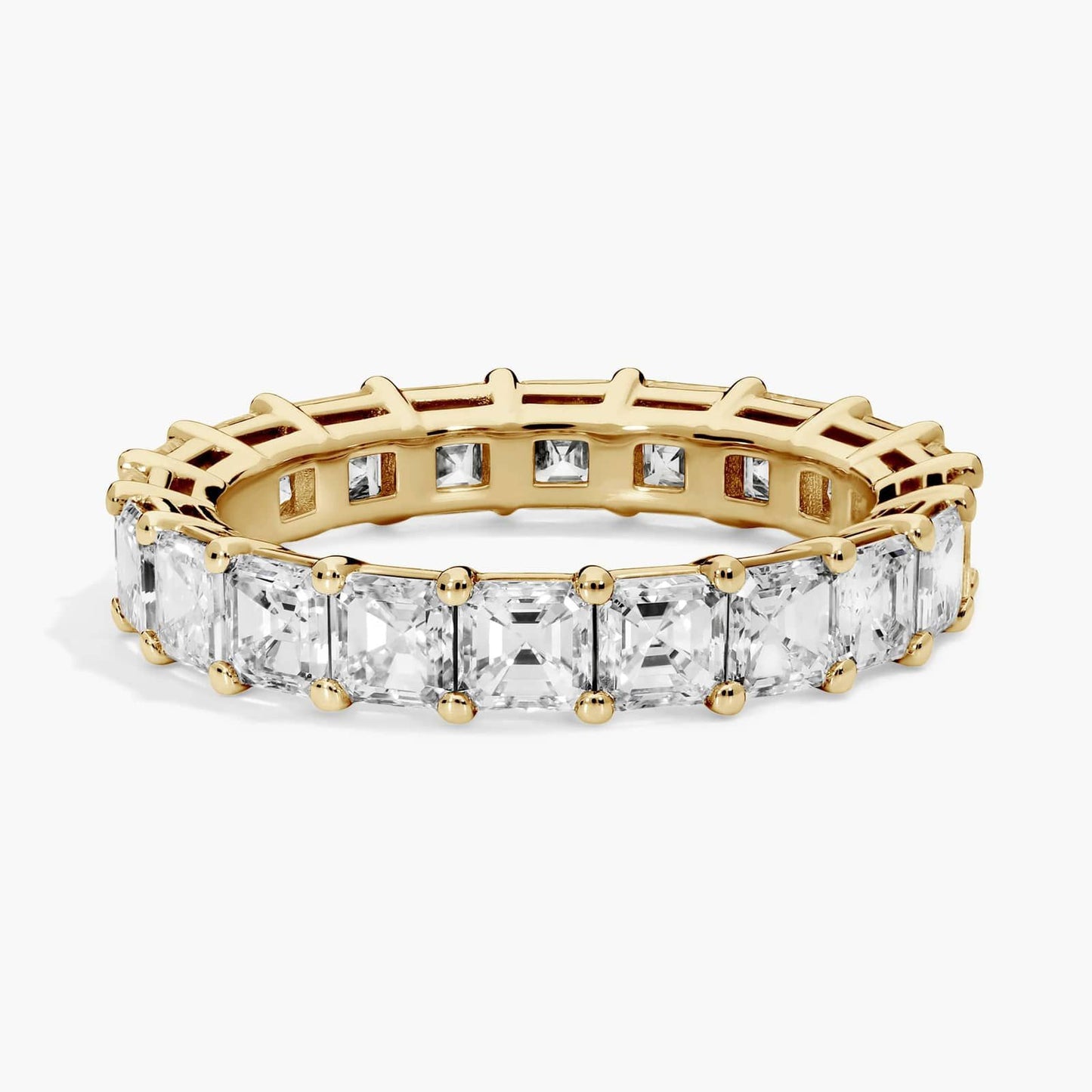 Asscher Cut Diamond Eternity Ring (4 Ct)