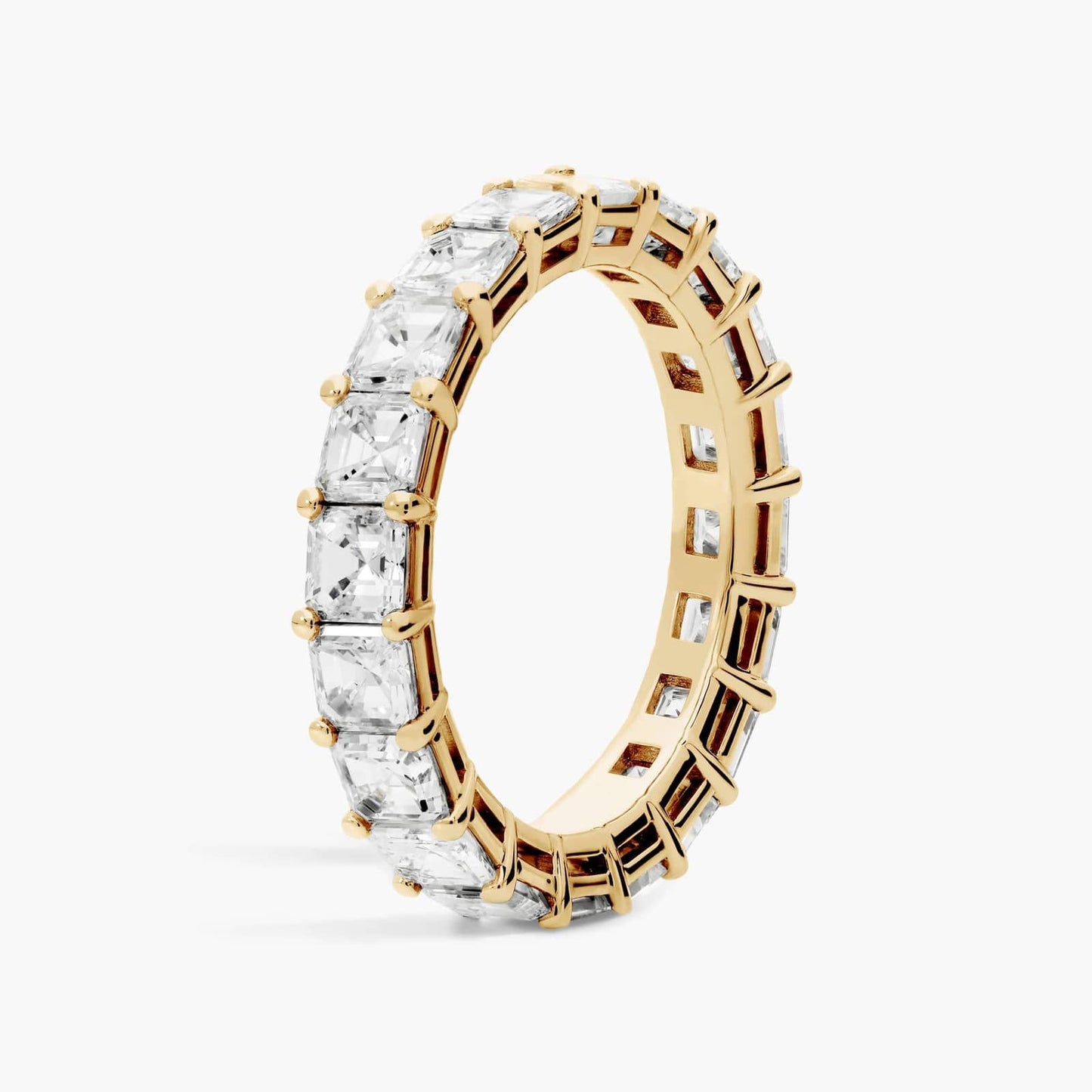 Asscher Cut Diamond Eternity Ring (4 Ct)