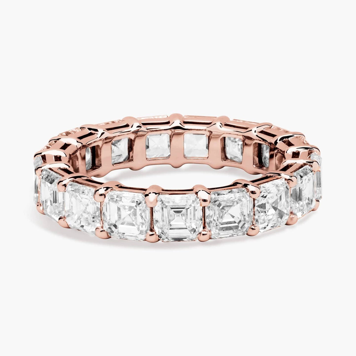 Asscher Cut Diamond Eternity Ring (5 Ct)