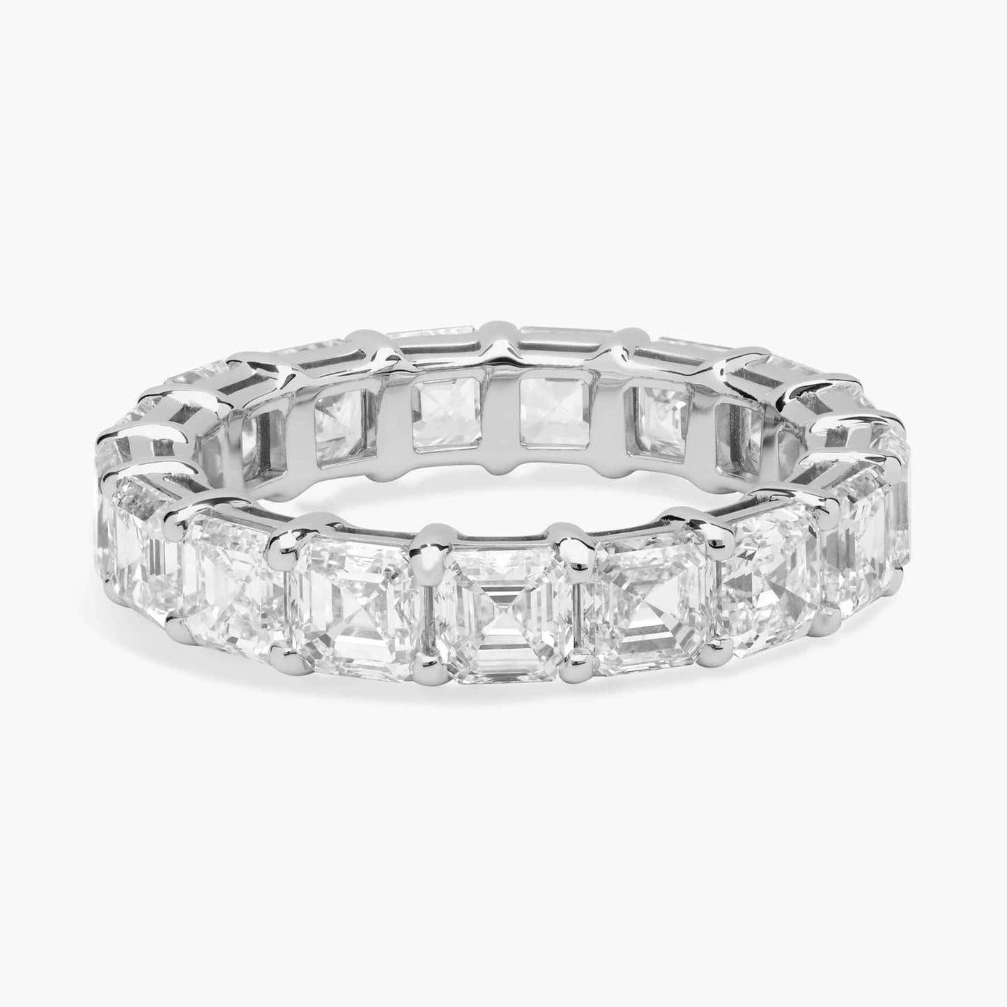 Asscher Cut Diamond Eternity Ring (5 Ct)