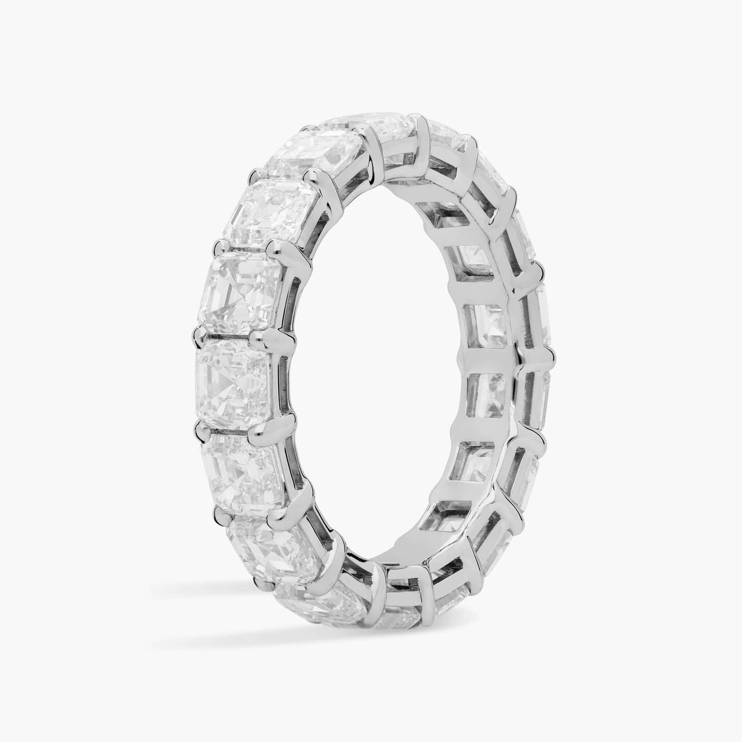 Asscher Cut Diamond Eternity Ring (5 Ct)