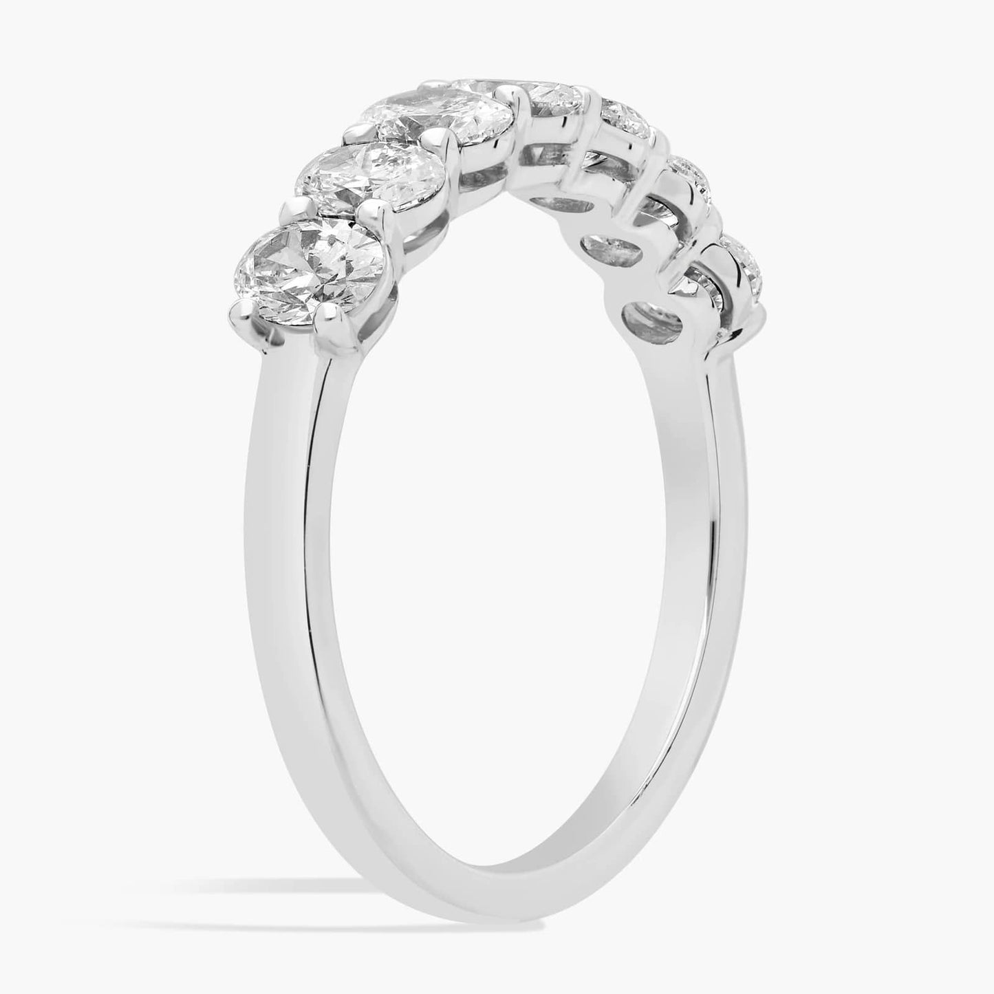 Seven Stone Oval Diamond Ring (1 Ct)