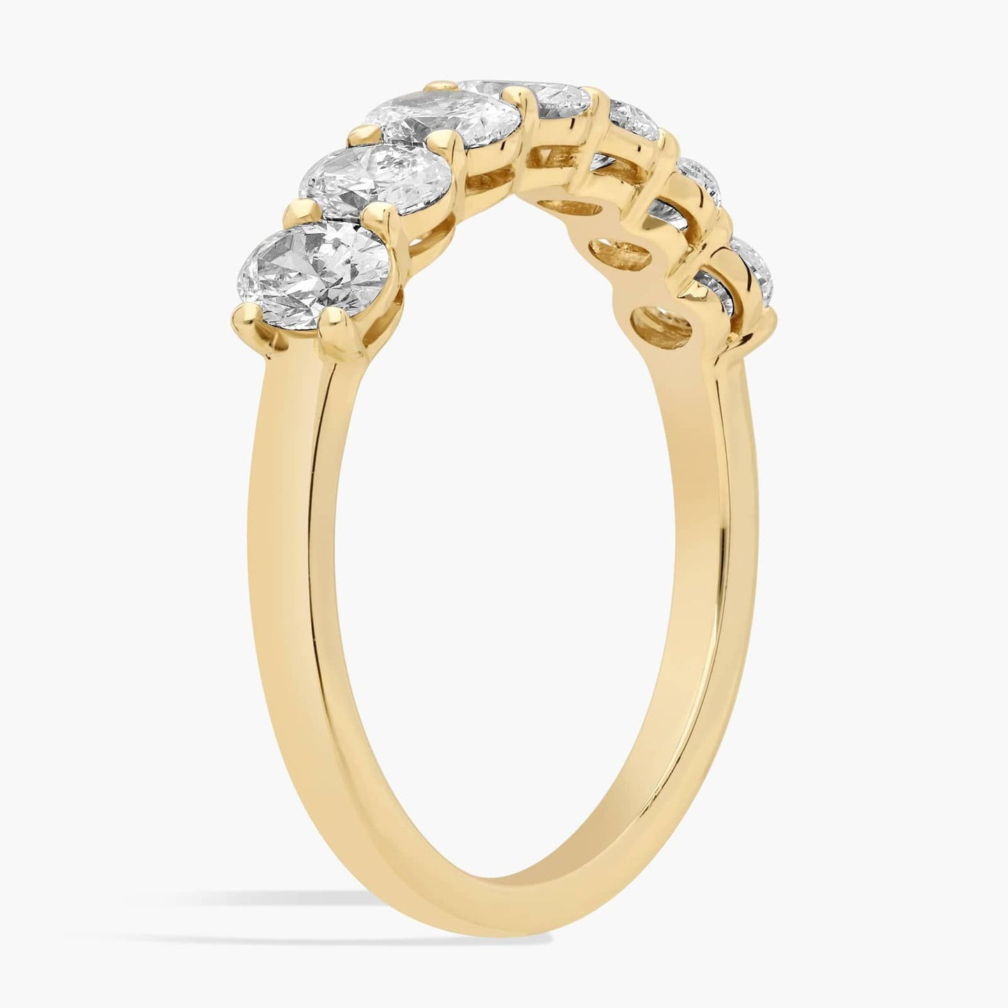 Seven Stone Oval Diamond Ring (1 Ct)