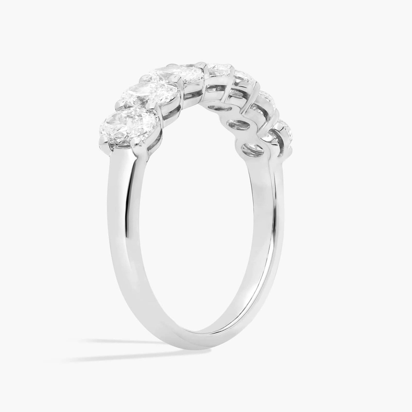 Seven Stone Oval Diamond Ring (1.5 Ct)