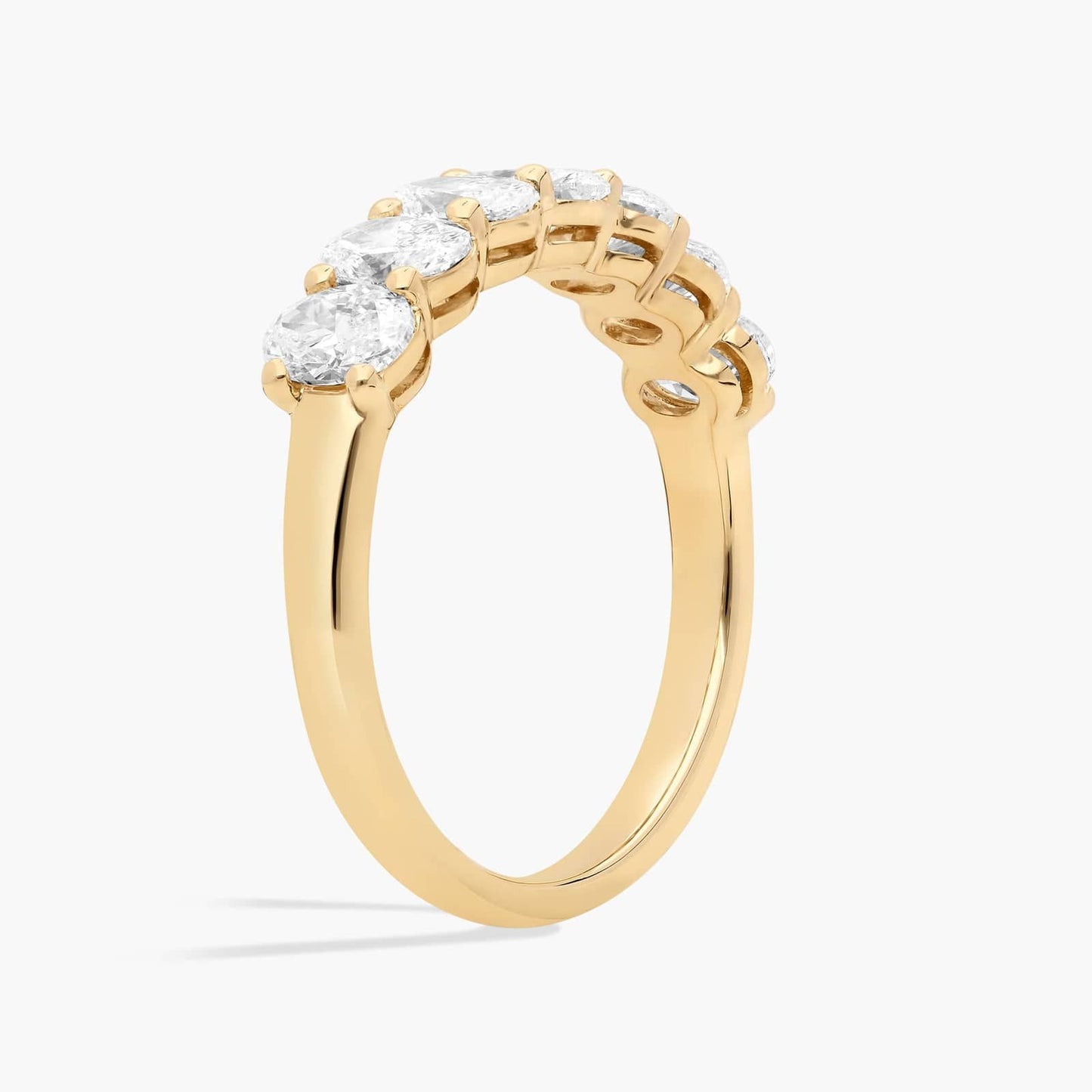 Seven Stone Oval Diamond Ring (1.5 Ct)