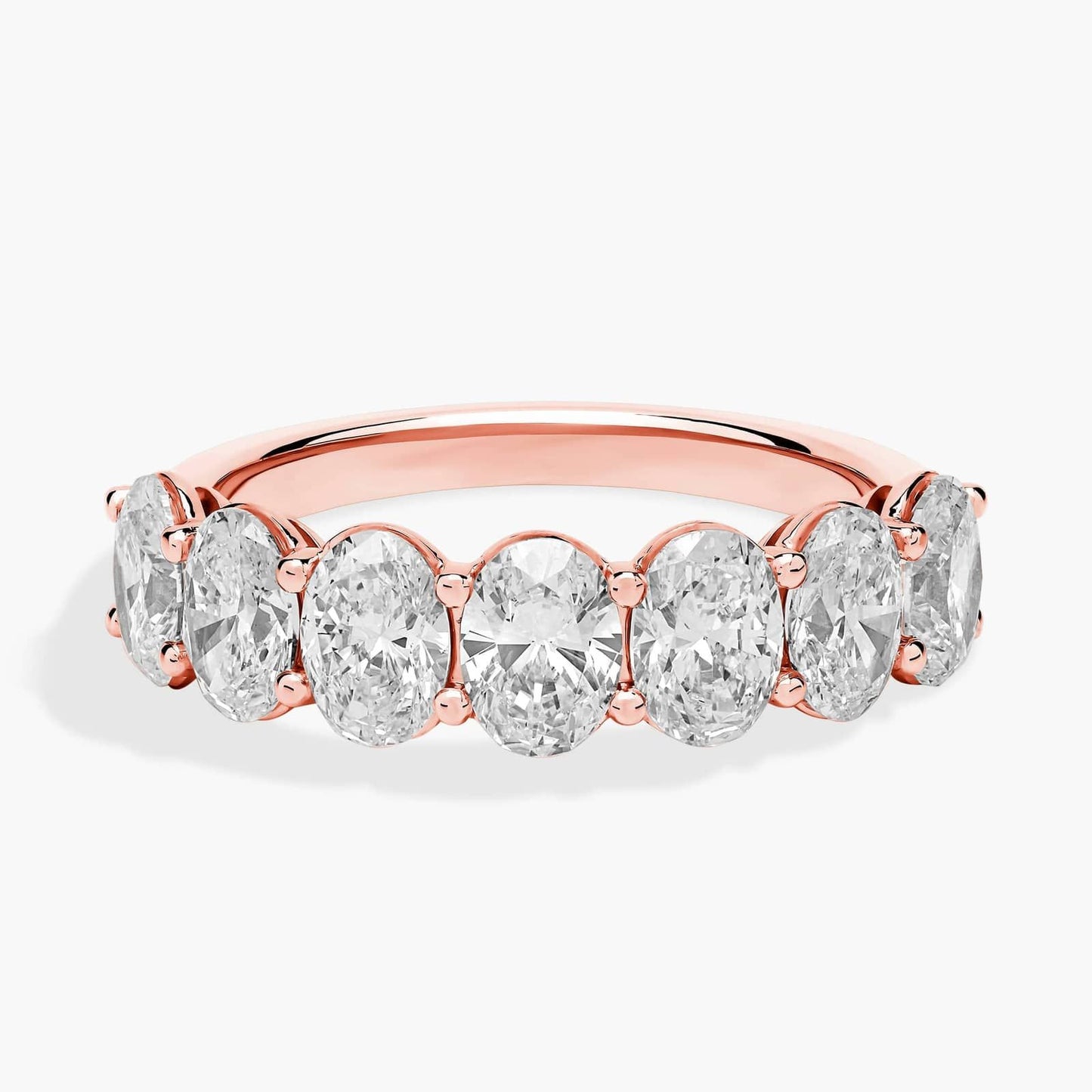 Seven Stone Oval Diamond Ring (3 Ct)