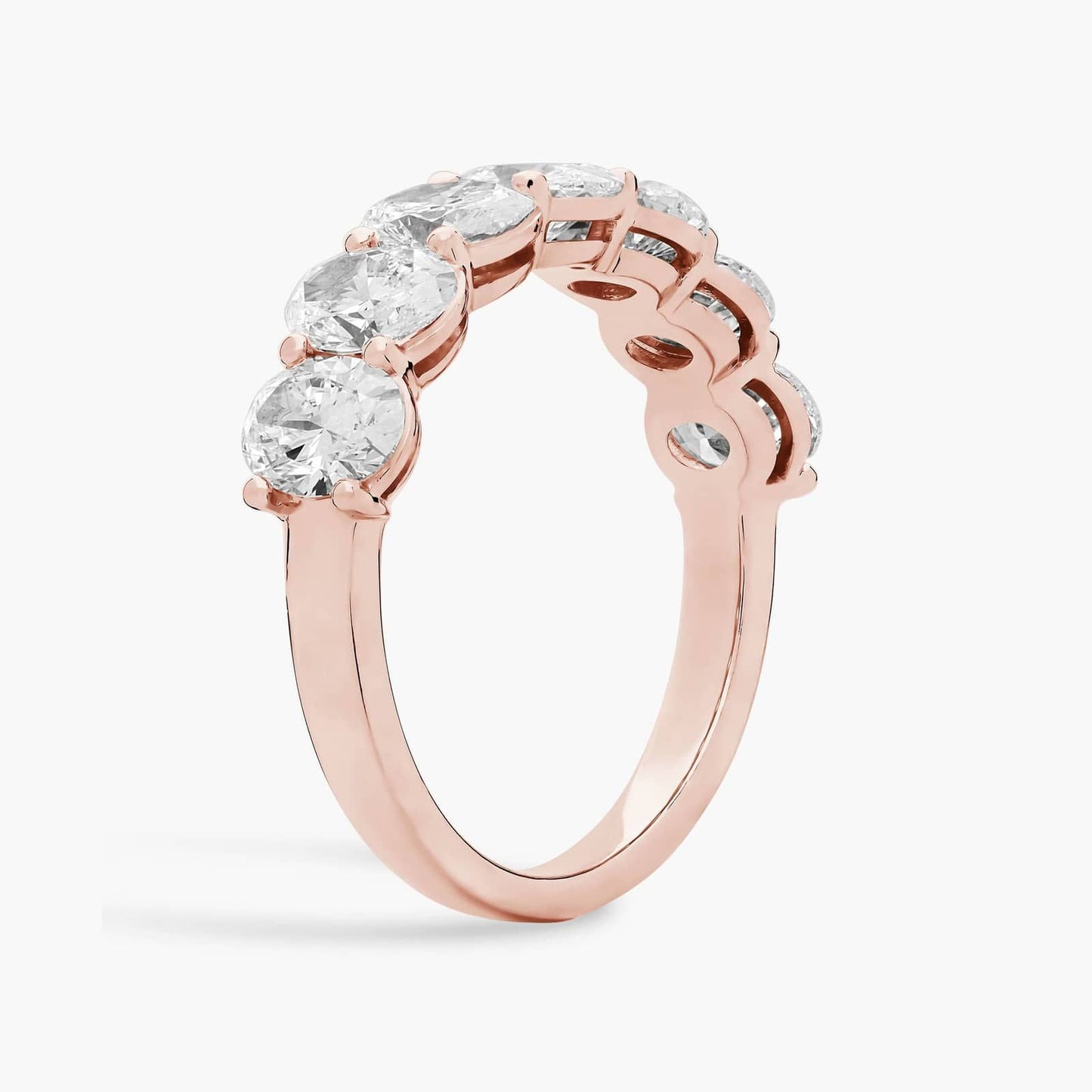 Seven Stone Oval Diamond Ring (3 Ct)