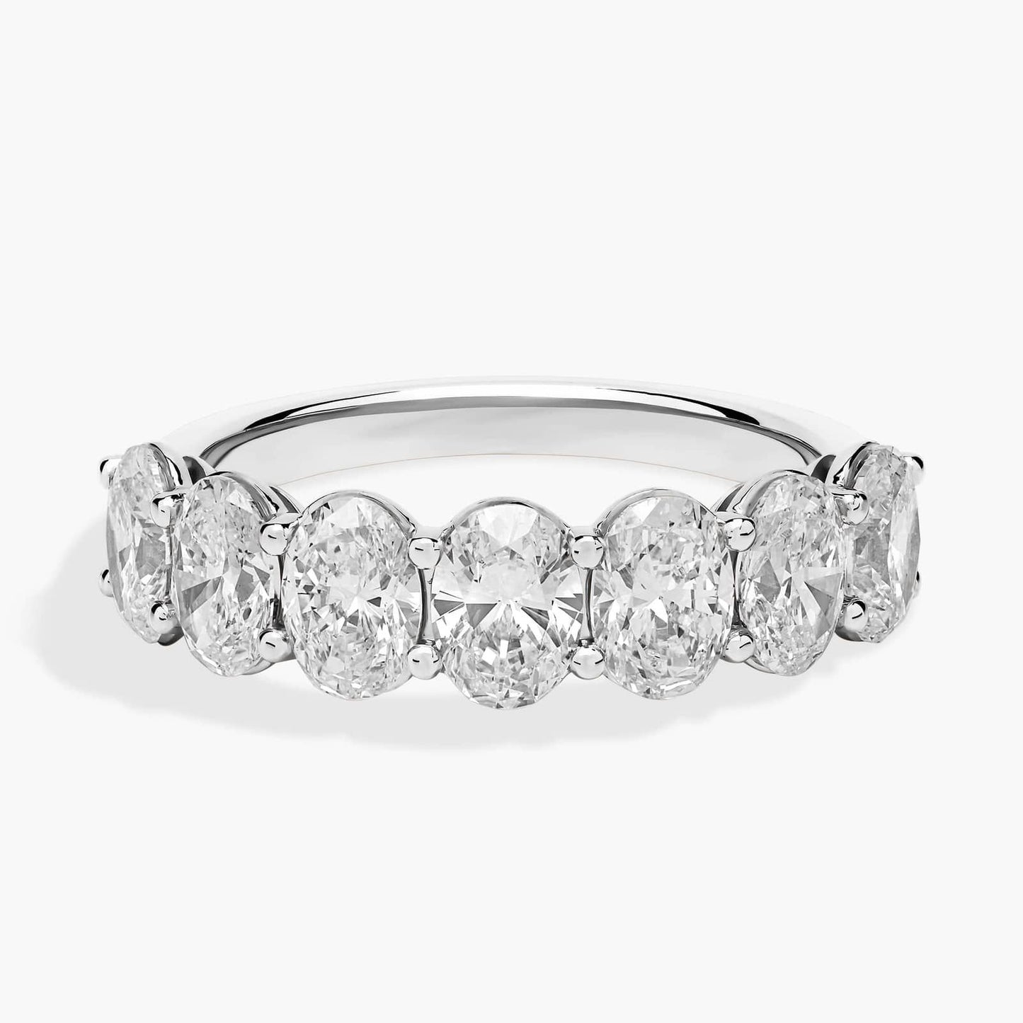 Seven Stone Oval Diamond Ring (3 Ct)
