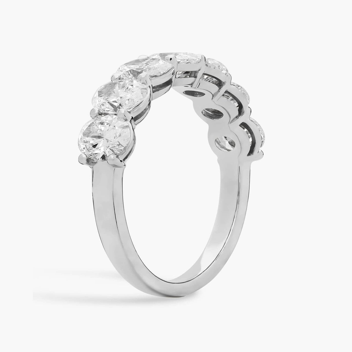 Seven Stone Oval Diamond Ring (3 Ct)
