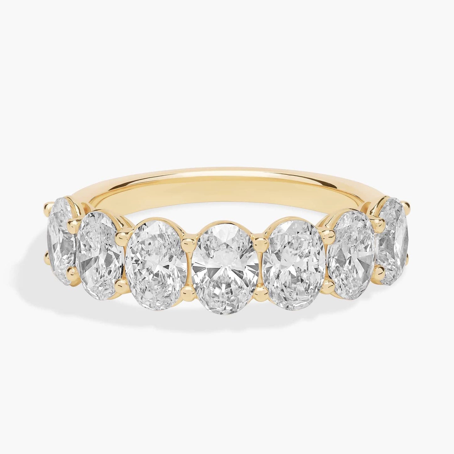 Seven Stone Oval Diamond Ring (3 Ct)