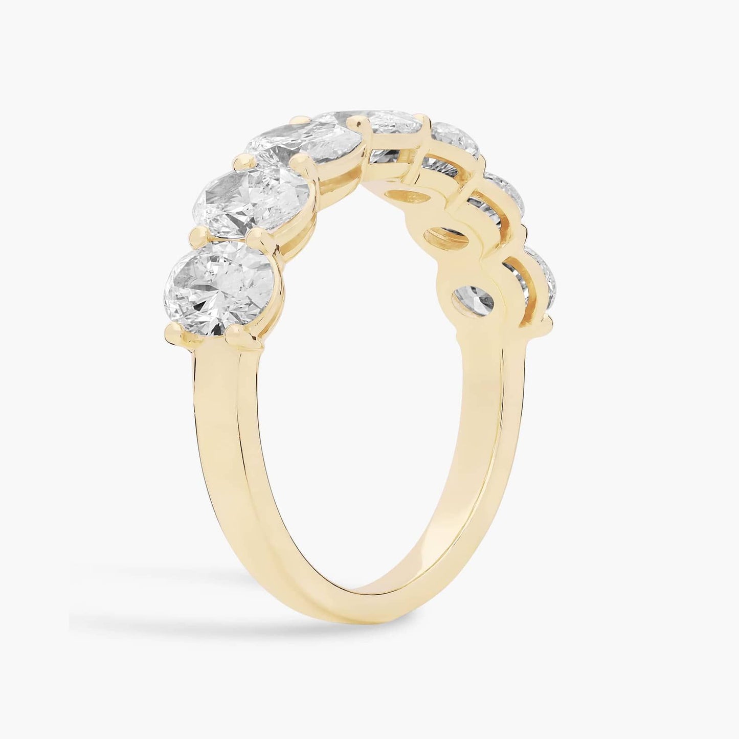 Seven Stone Oval Diamond Ring (3 Ct)