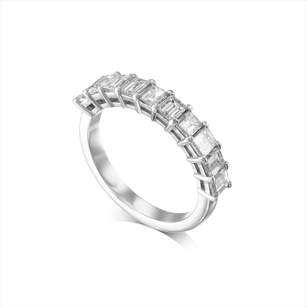 Baguette 10 Stone Diamond Ring (1 Ct)