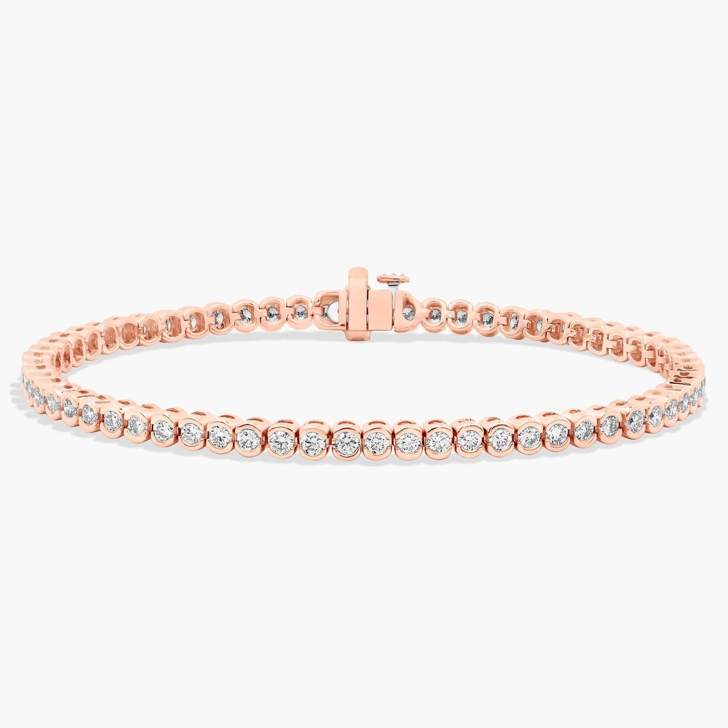 7 " Bezel Diamond Tennis Bracelet (3 Ct)