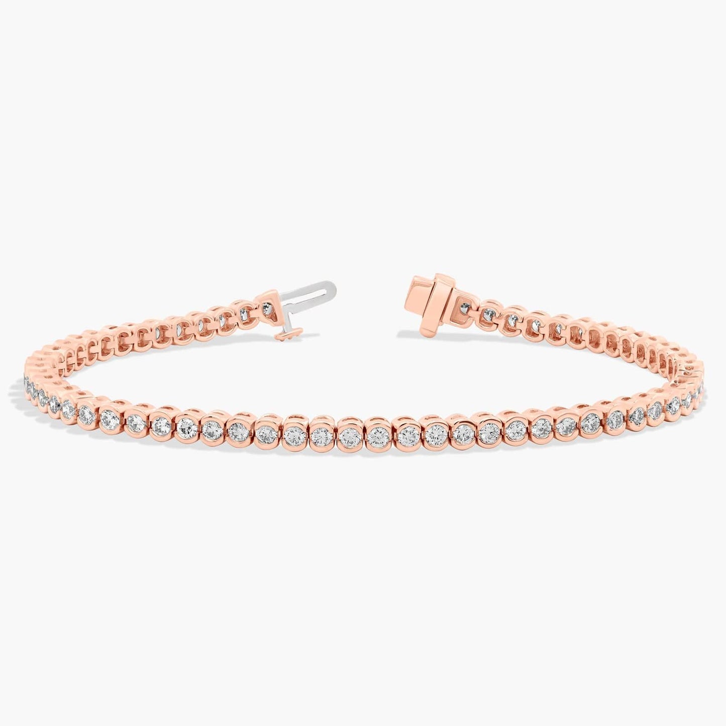 7 " Bezel Diamond Tennis Bracelet (3 Ct)