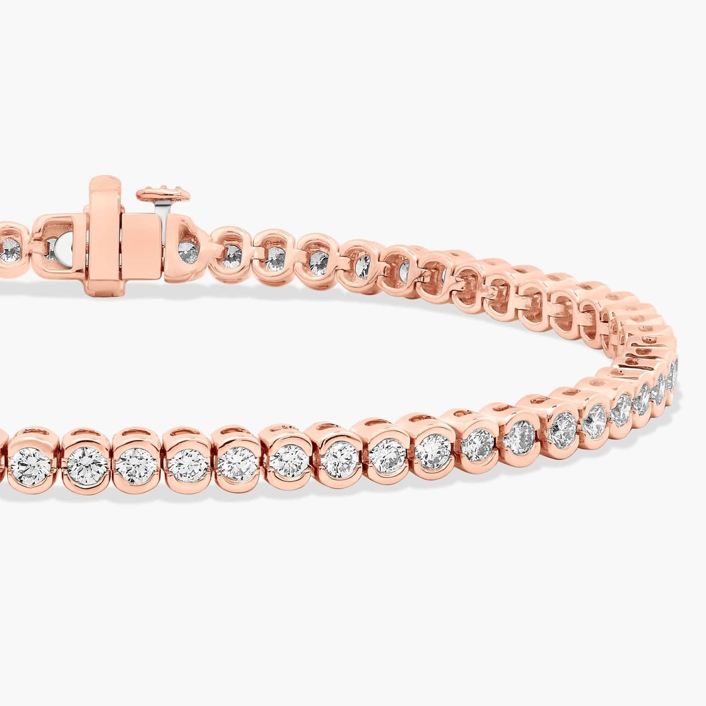 7 " Bezel Diamond Tennis Bracelet (3 Ct)