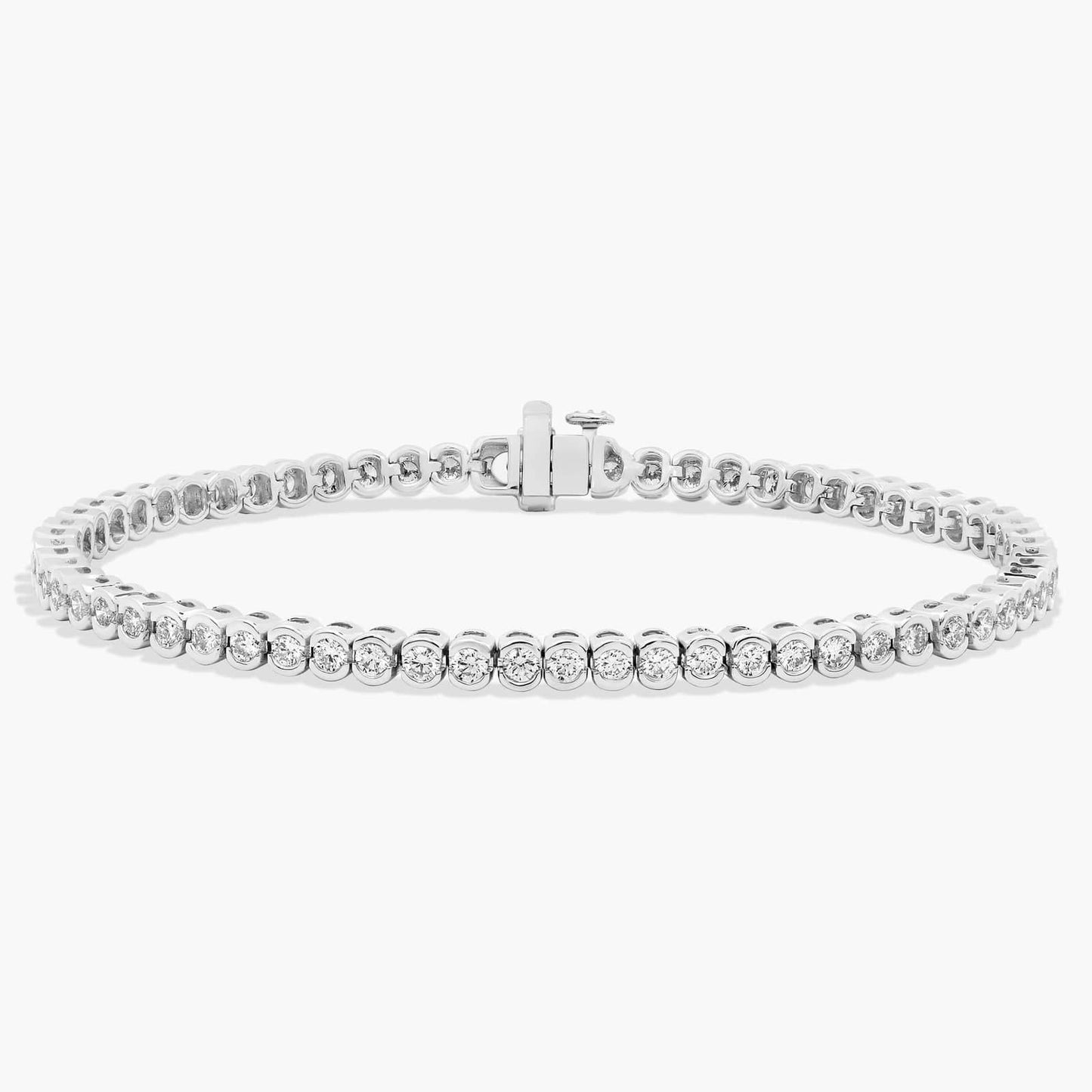 7 " Bezel Diamond Tennis Bracelet (3 Ct)