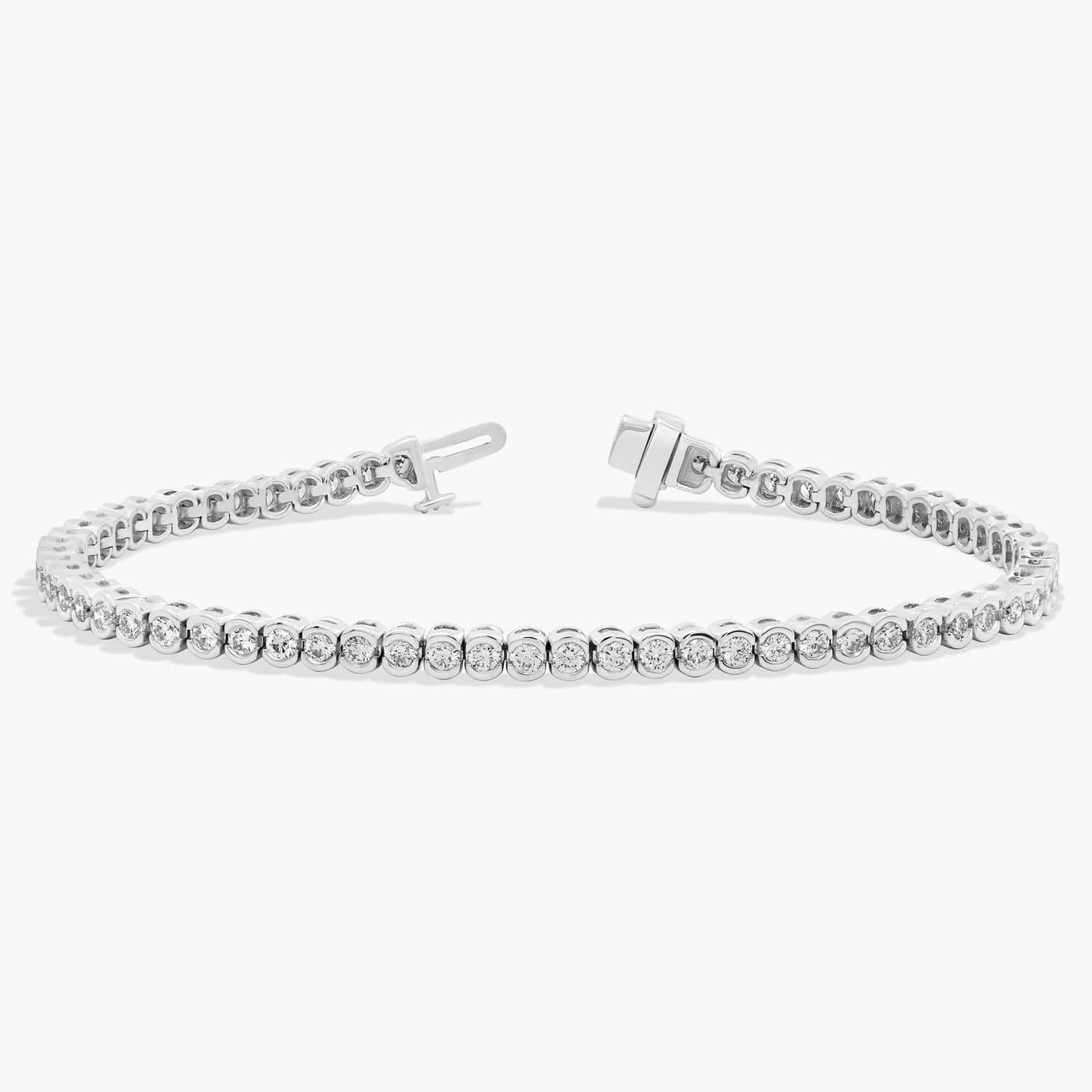7 " Bezel Diamond Tennis Bracelet (3 Ct)