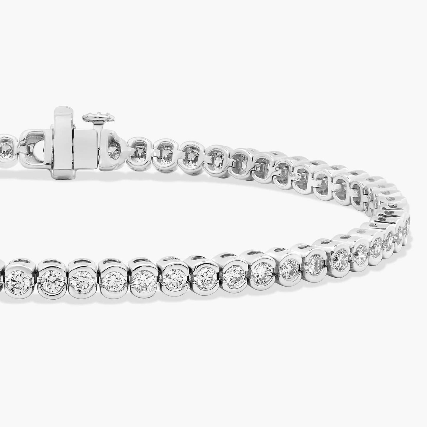 7 " Bezel Diamond Tennis Bracelet (3 Ct)