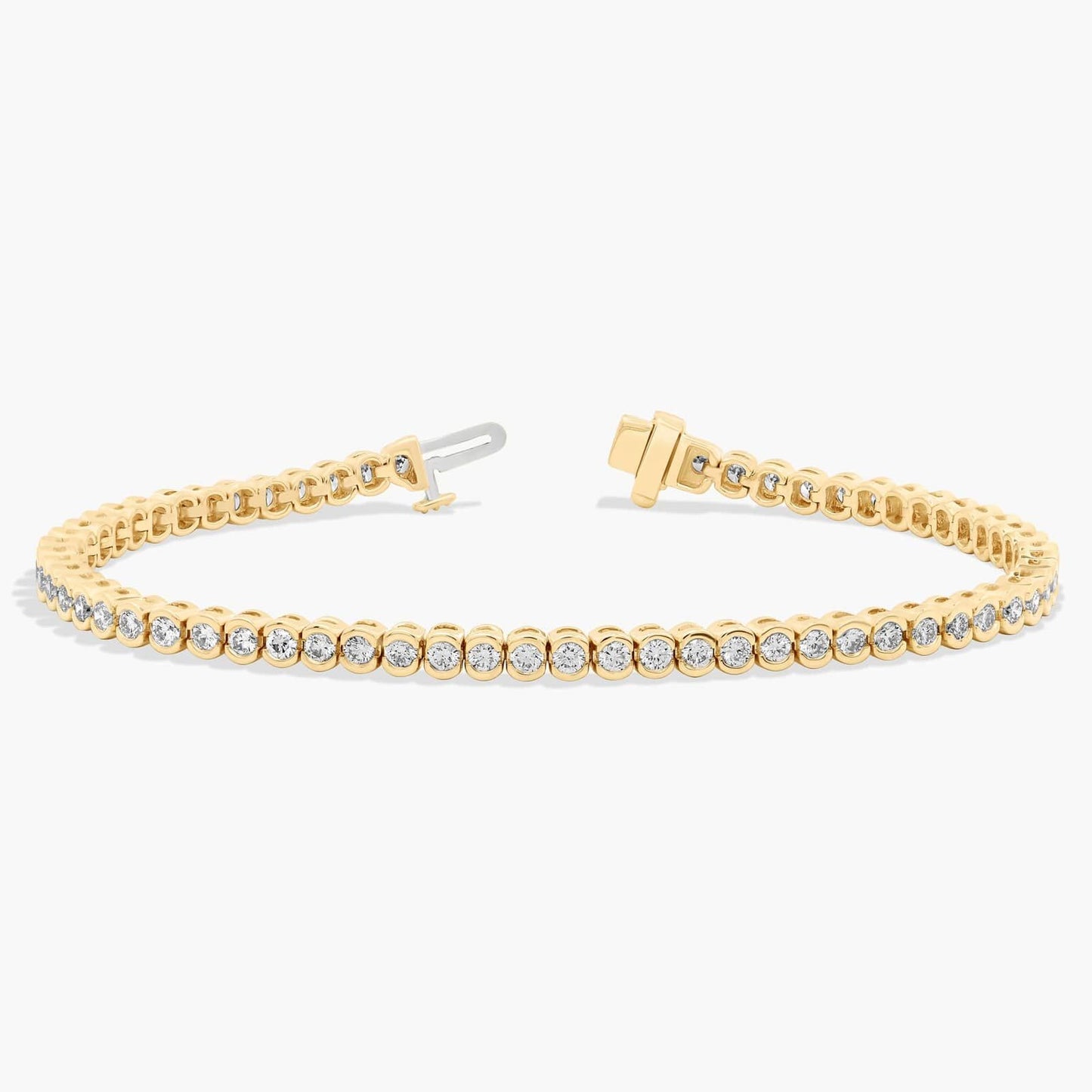 7 " Bezel Diamond Tennis Bracelet (3 Ct)