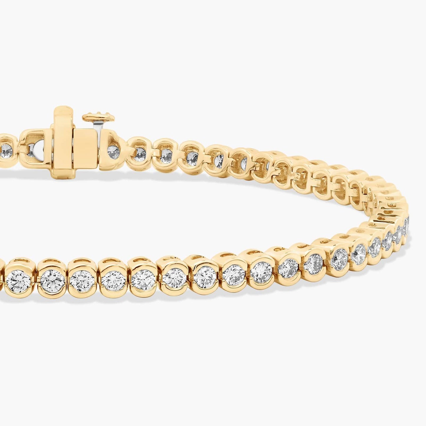 7 " Bezel Diamond Tennis Bracelet (3 Ct)