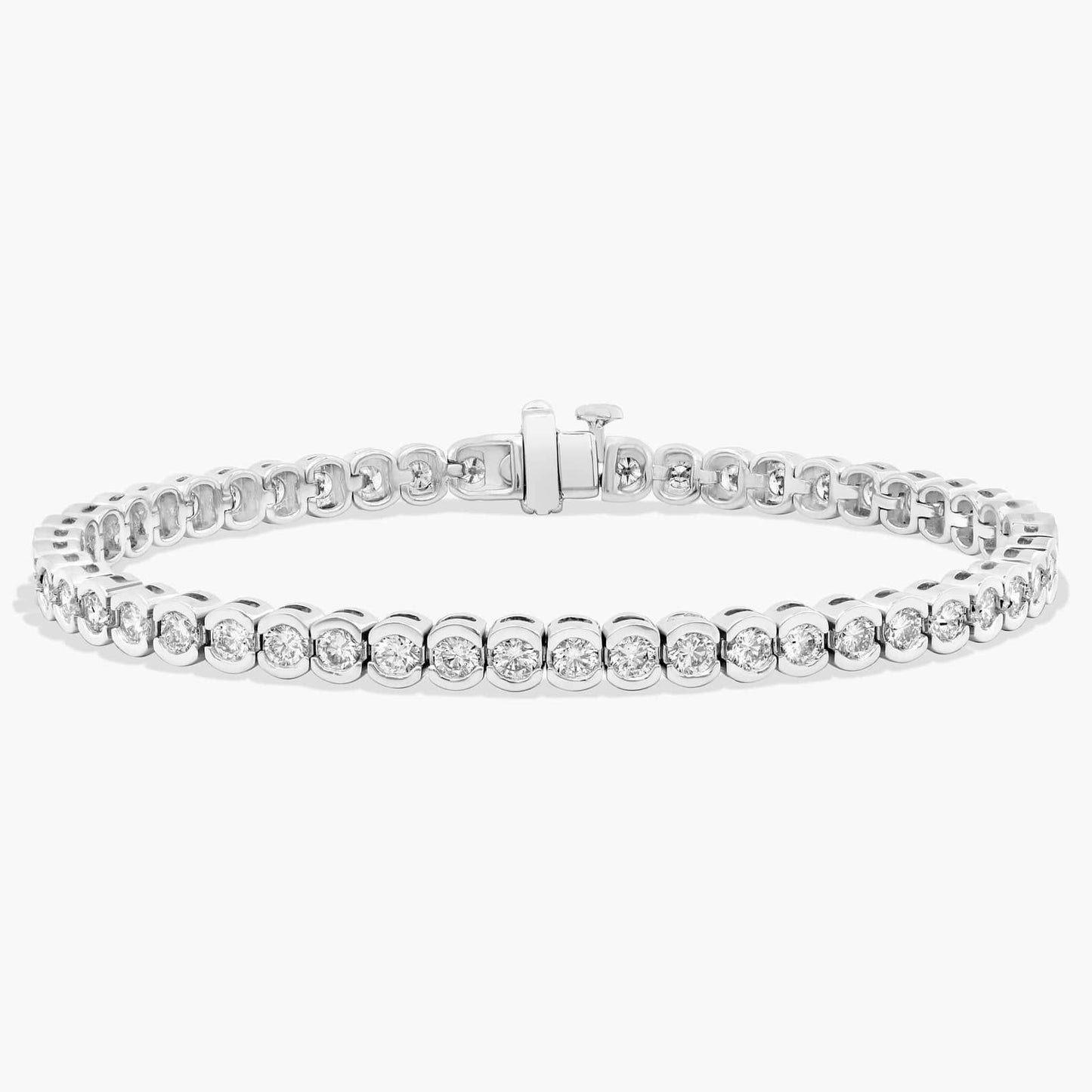 7 " Bezel Diamond Tennis Bracelet (5 Ct)