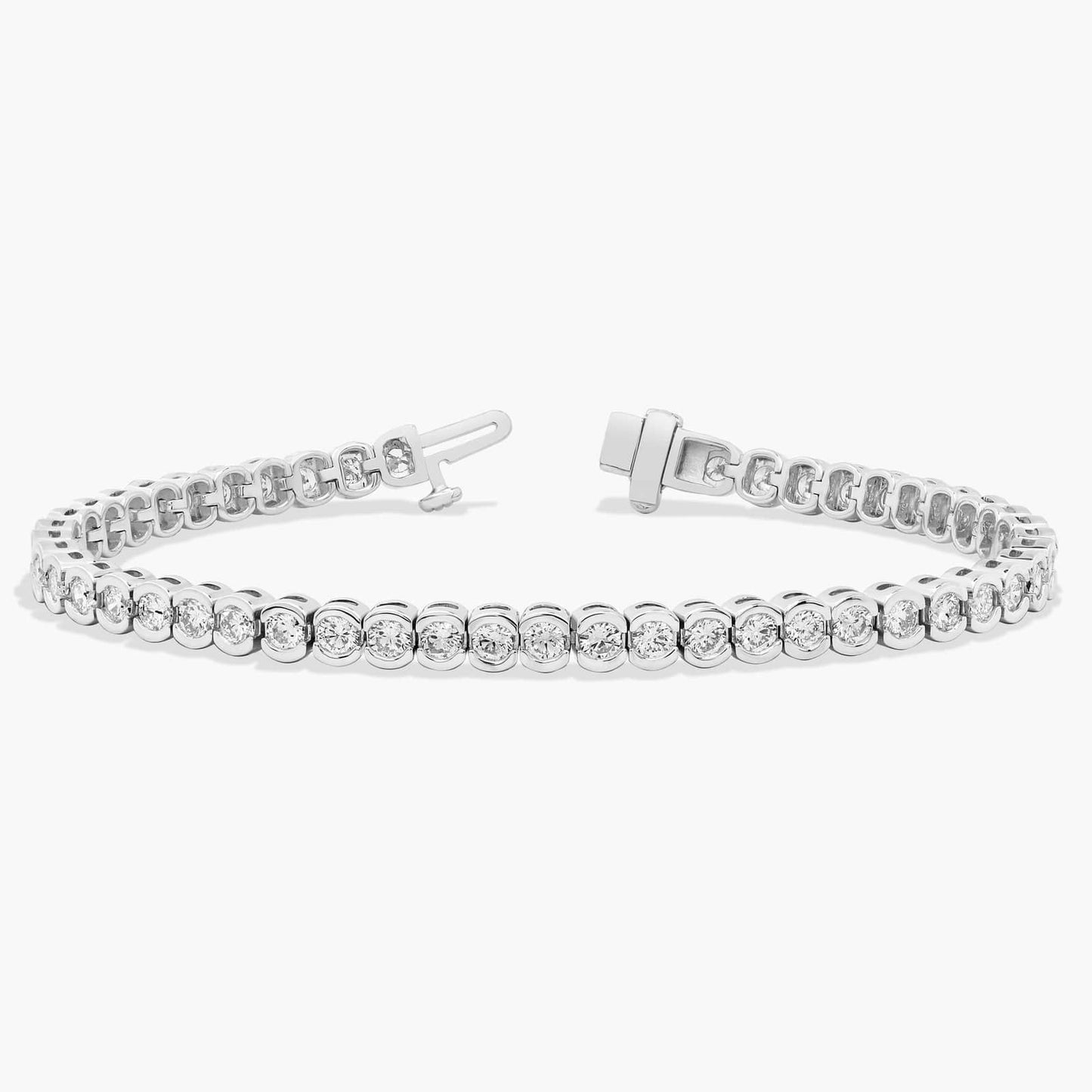 7 " Bezel Diamond Tennis Bracelet (5 Ct)