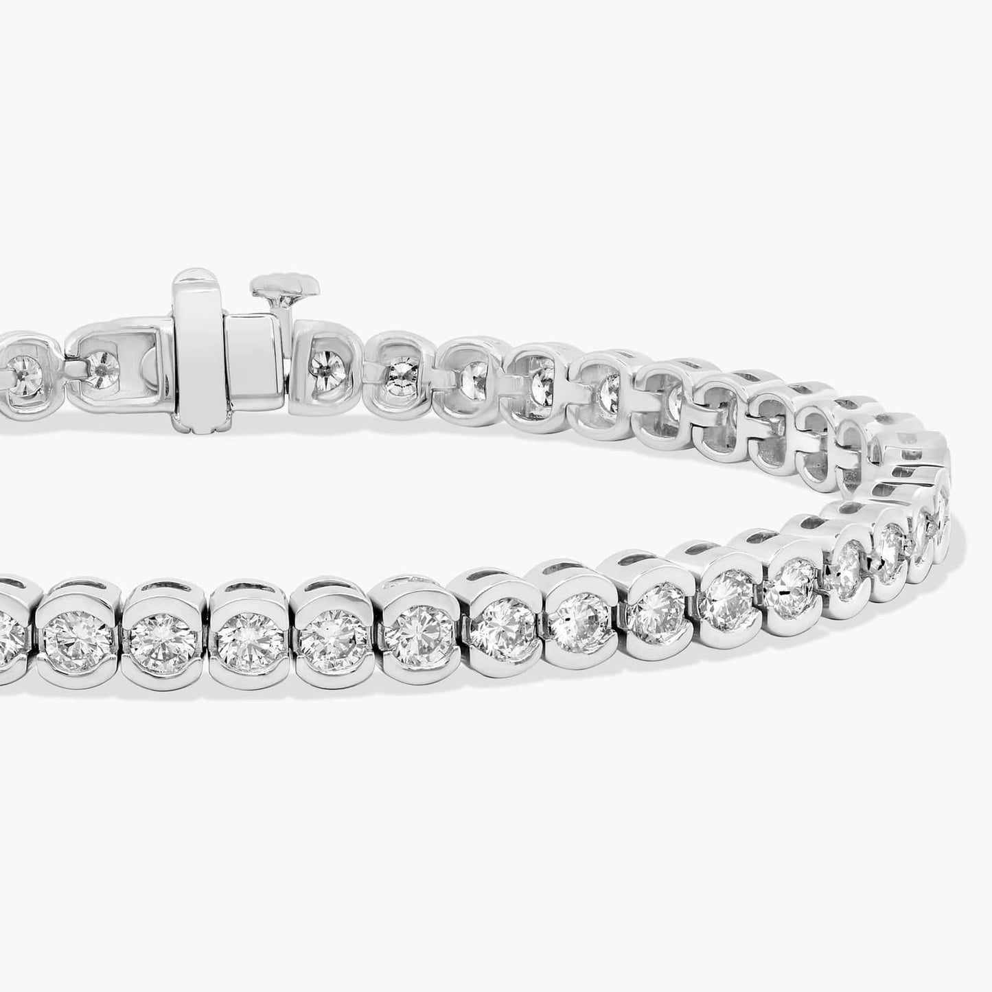 7 " Bezel Diamond Tennis Bracelet (5 Ct)