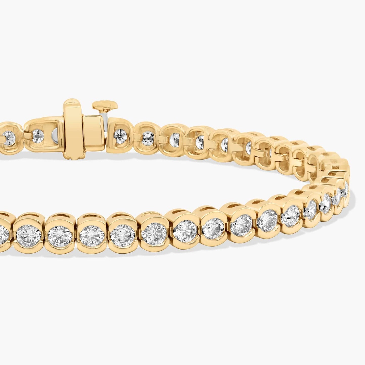 7 " Bezel Diamond Tennis Bracelet (5 Ct)