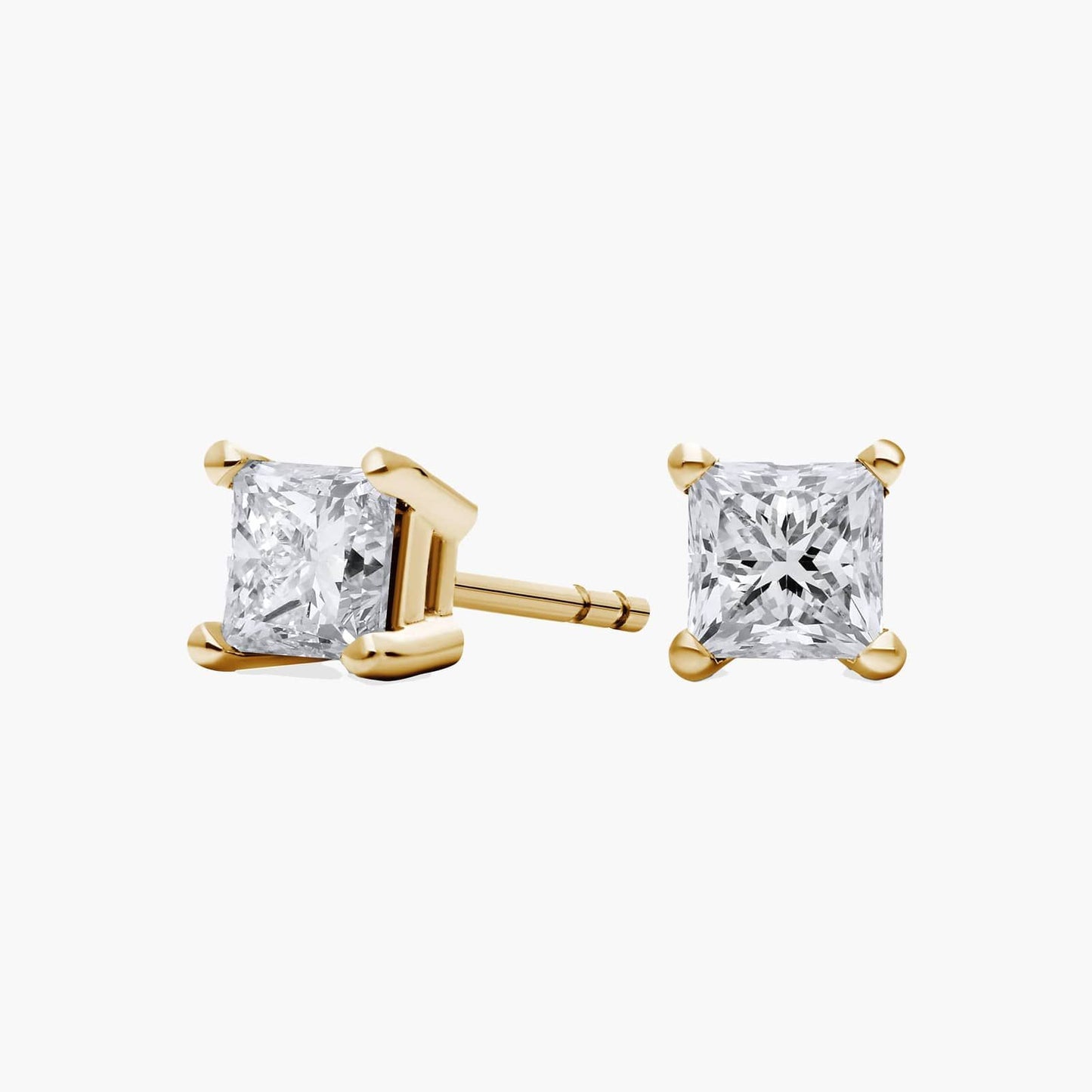 Princess Cut Diamond Stud Earrings