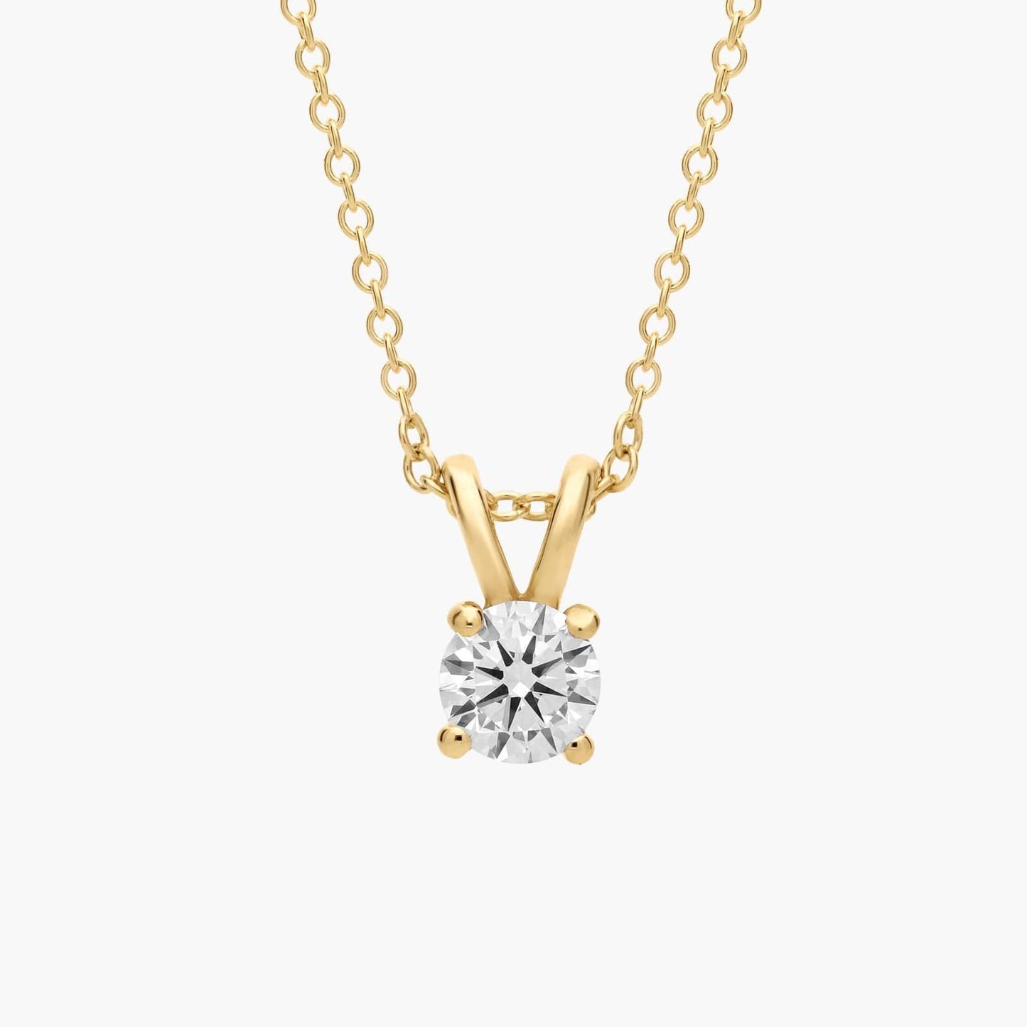 Double-Bail Solitaire Diamond Pendant