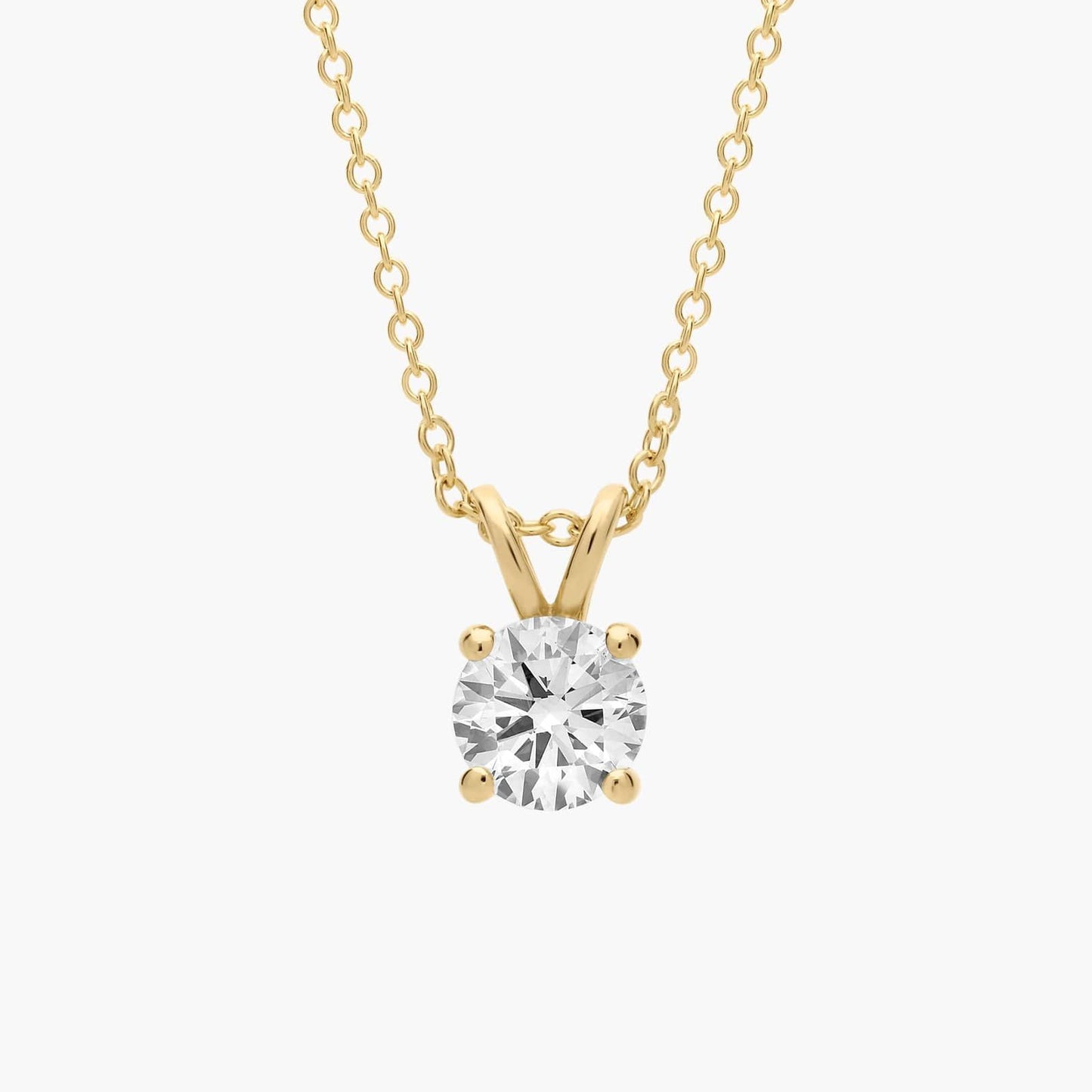 Double-Bail Solitaire Diamond Pendant
