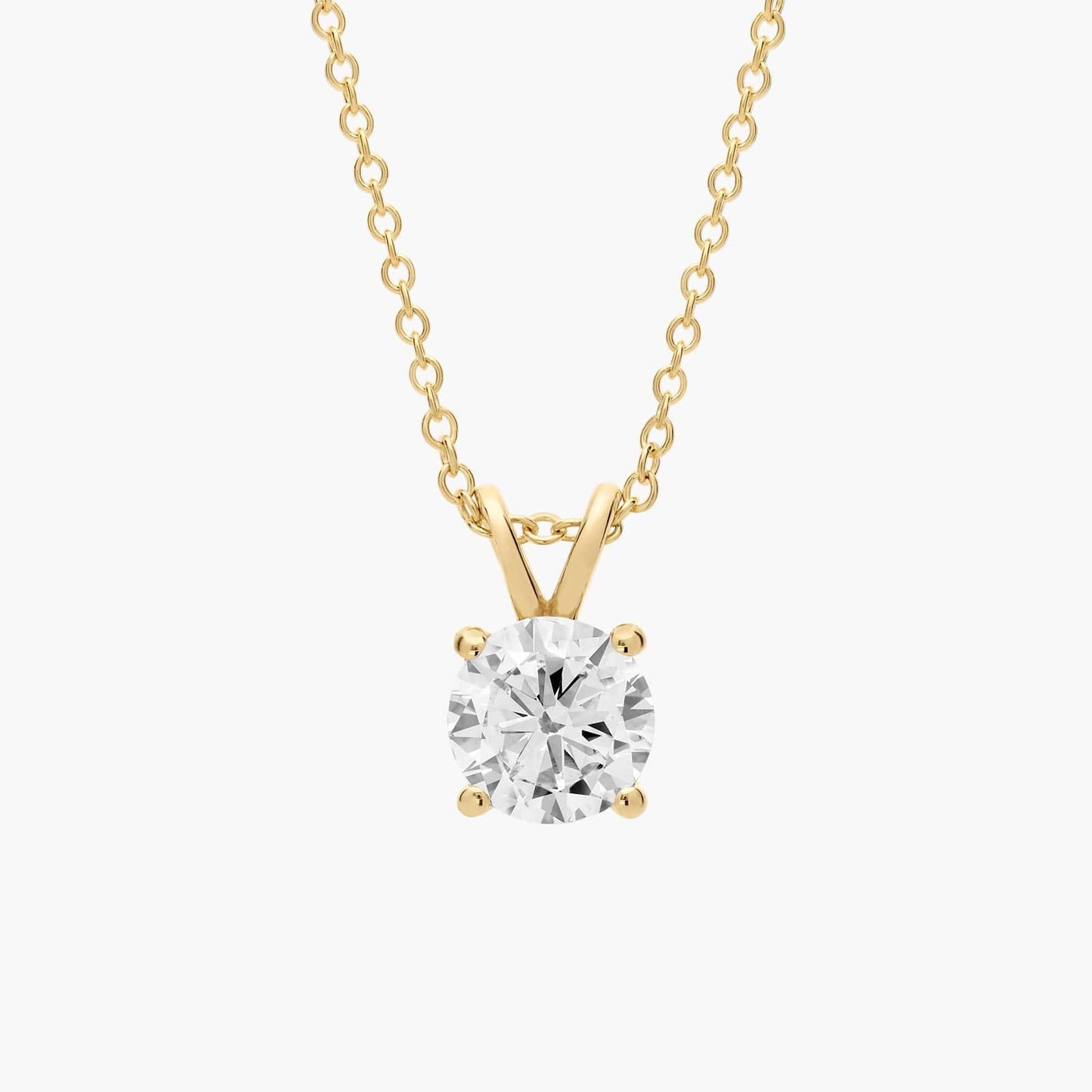 Double-Bail Solitaire Diamond Pendant
