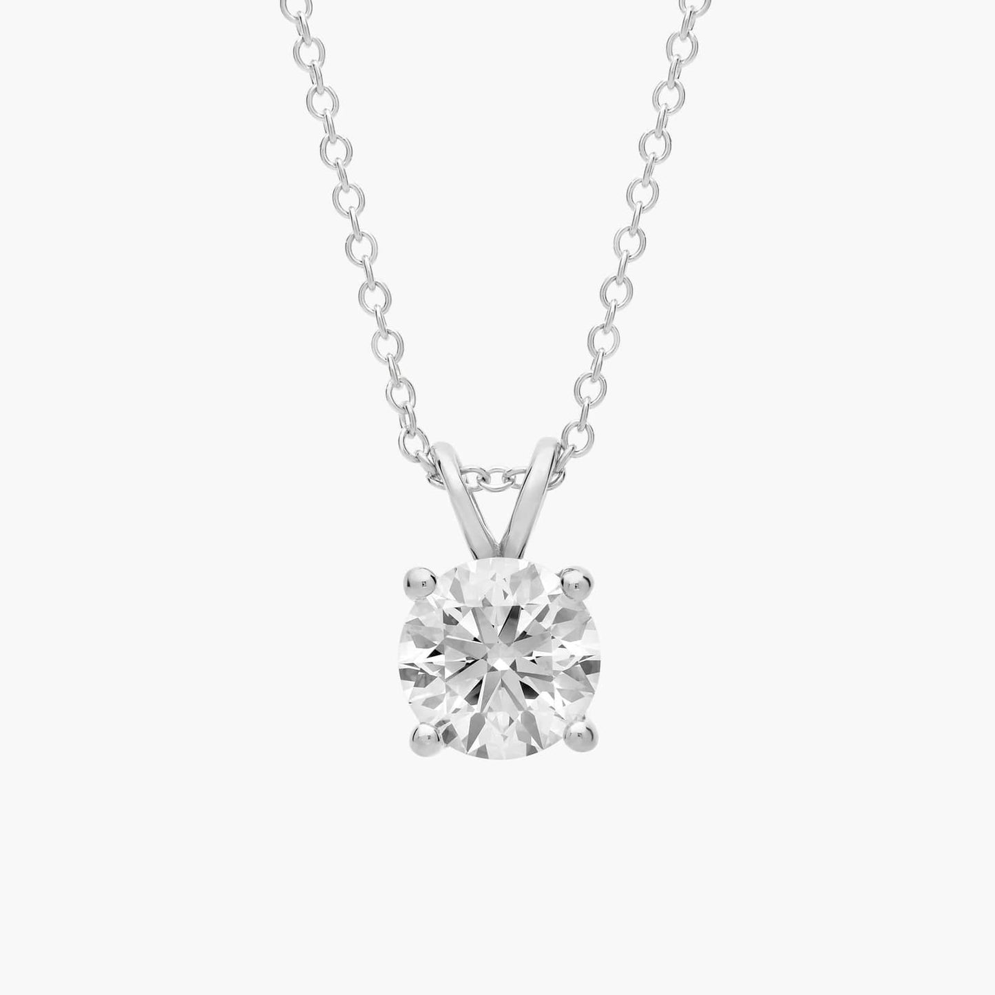 Double-Bail Solitaire Diamond Pendant