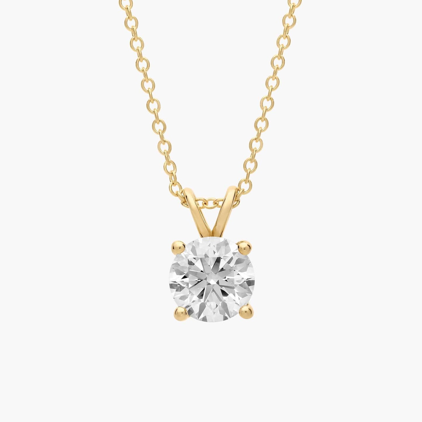 Double-Bail Solitaire Diamond Pendant